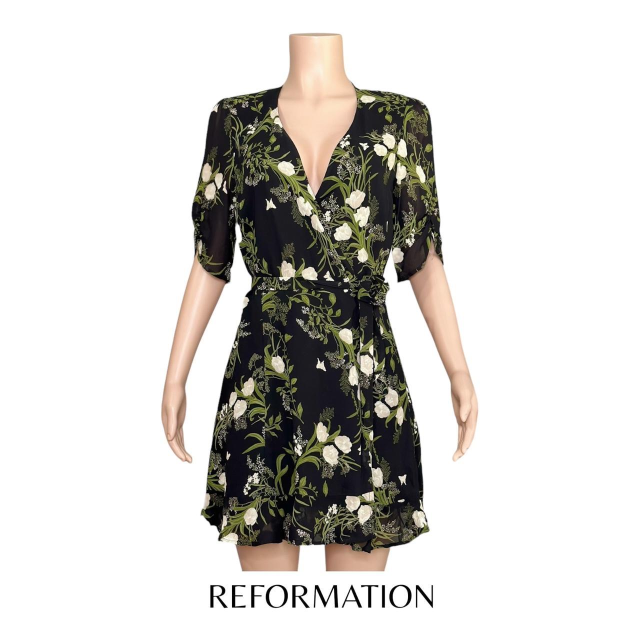 Monica wrap dress reformation best sale