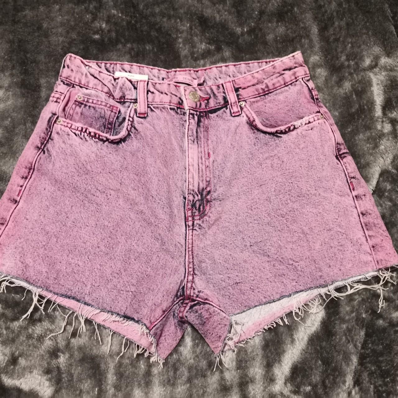 Pink Denim Shorts 10 New Without Tags Depop 6214