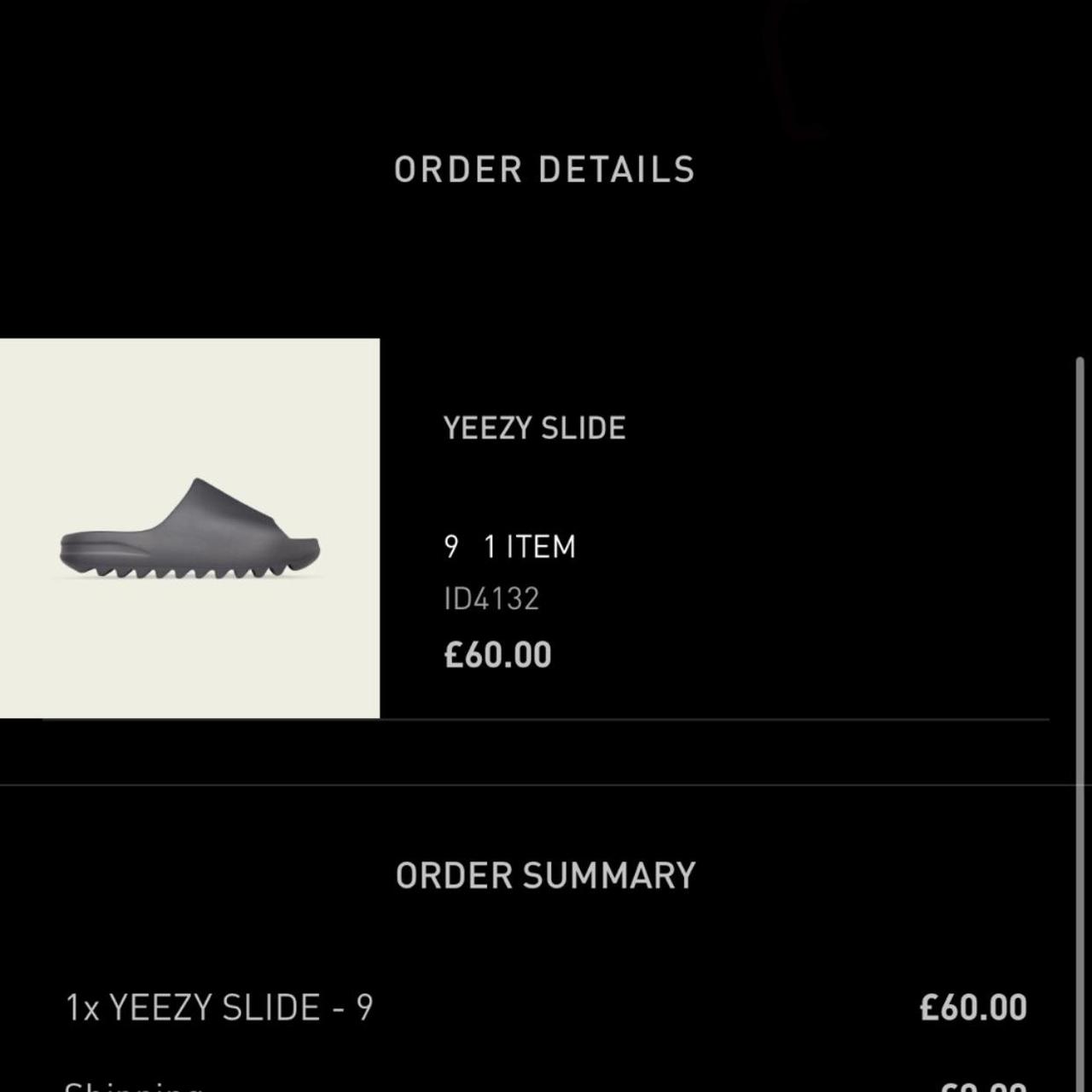 yeezy slide granite size UK Depop