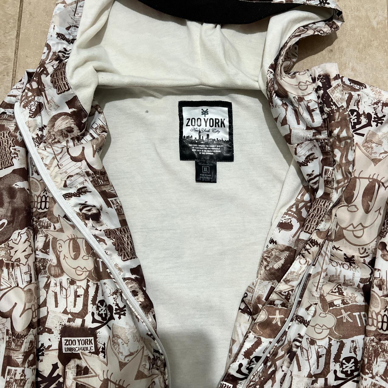 Sick Brown Y2K Designed Zoo York, New York City Zip | Depop Sick Brown Y2K Designed Zoo York, New York City Zip | Depop