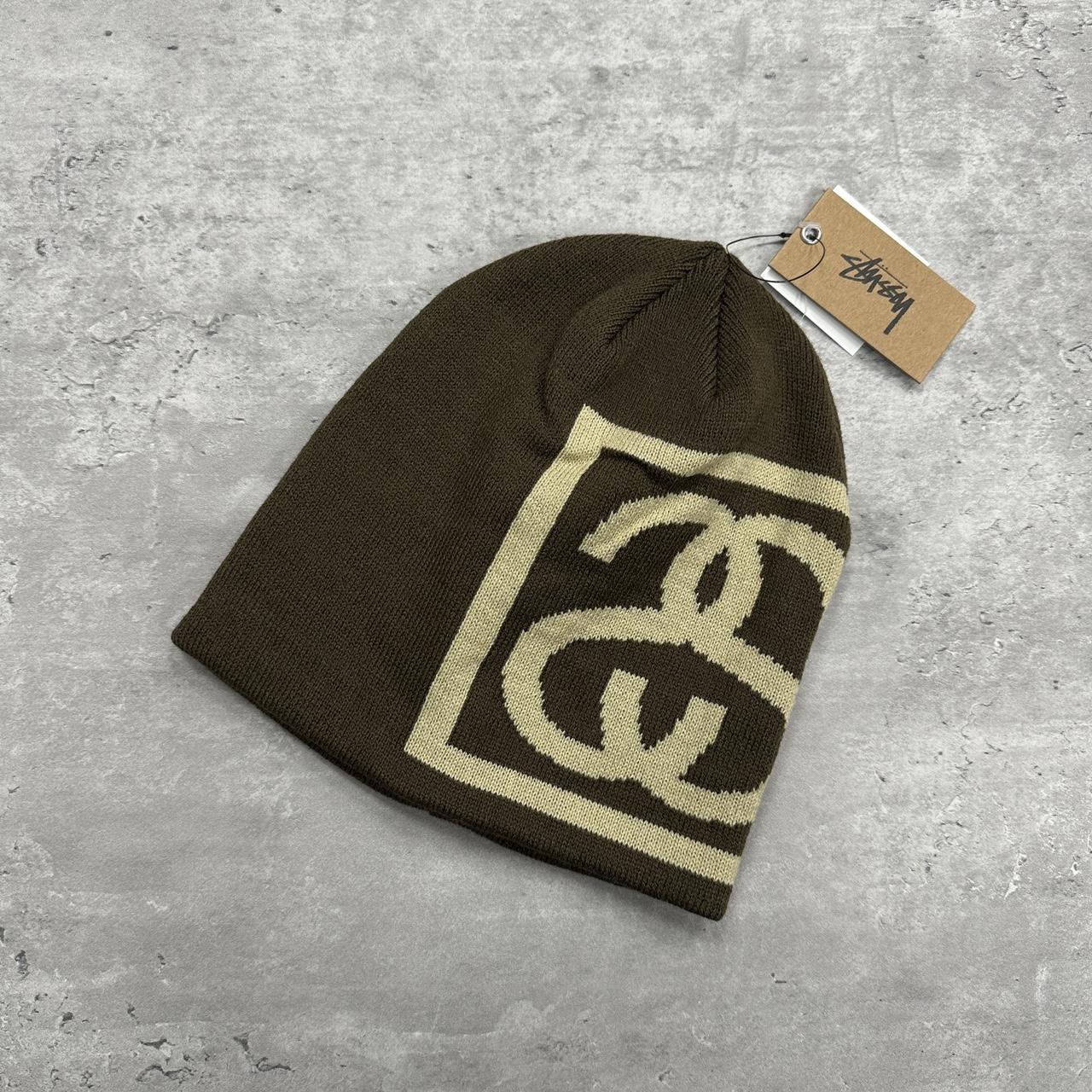 STUSSY SS LINK SKULL CAP BROWN-