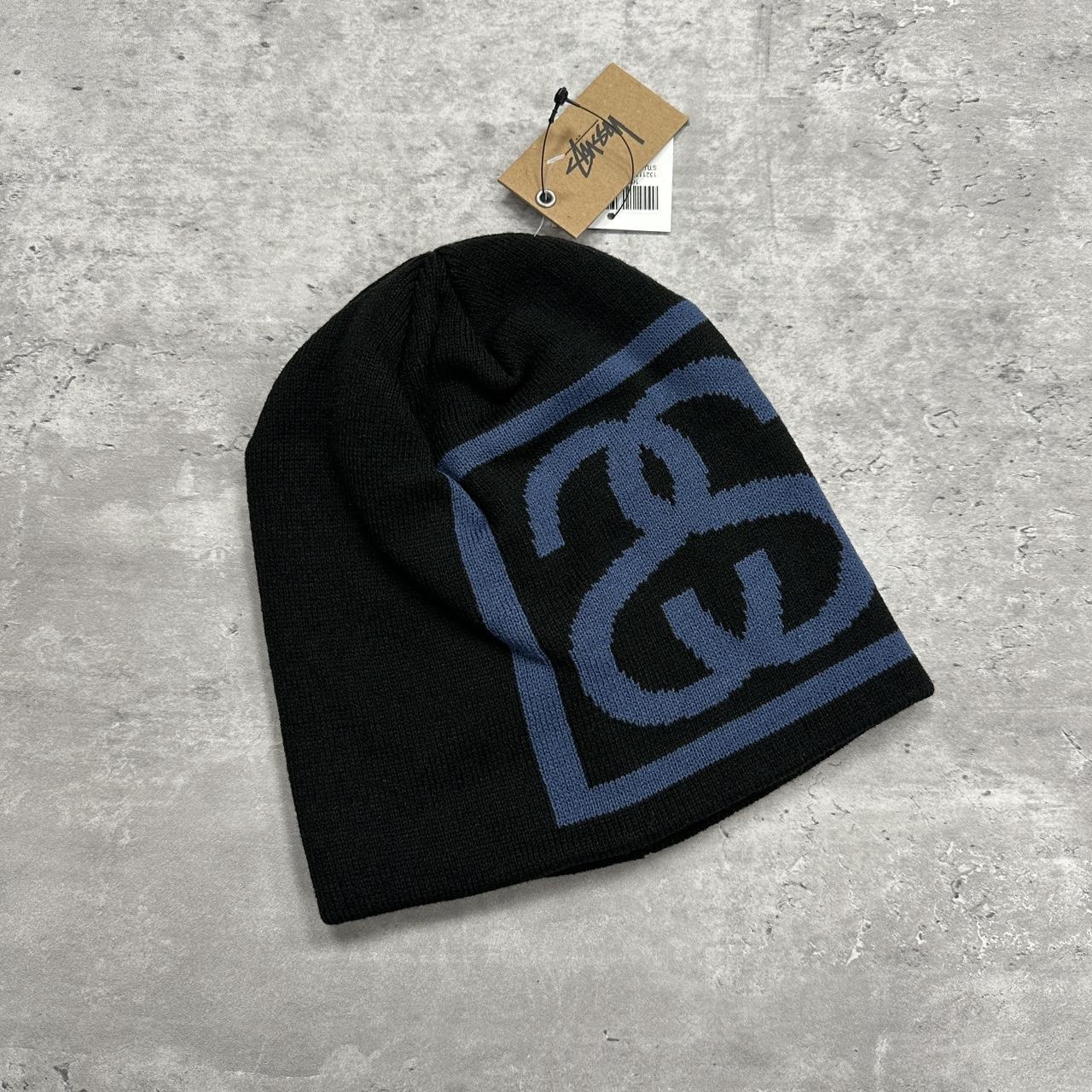 Stussy SS Link Skullcap Skully Beanie Black • One... - Depop