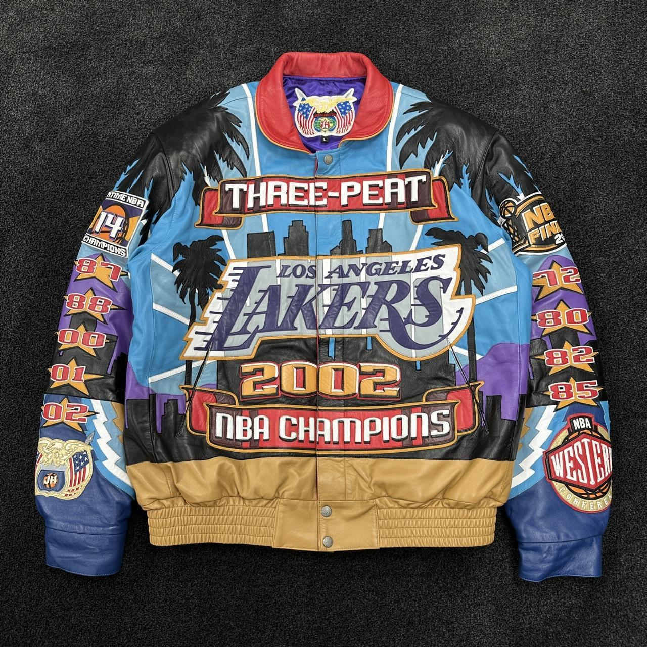 Jeff Hamilton Full Leather Lakers 2002 3 Peat. Depop