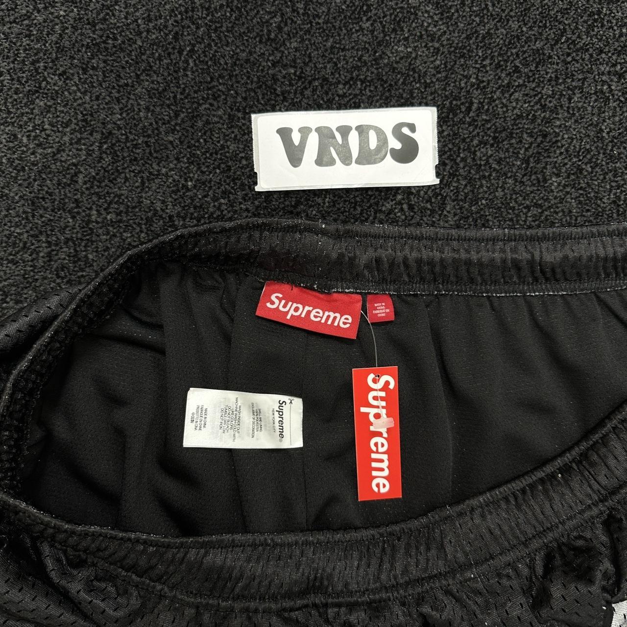 Supreme Big Script Mesh Jersey Shorts Black • | Depop
