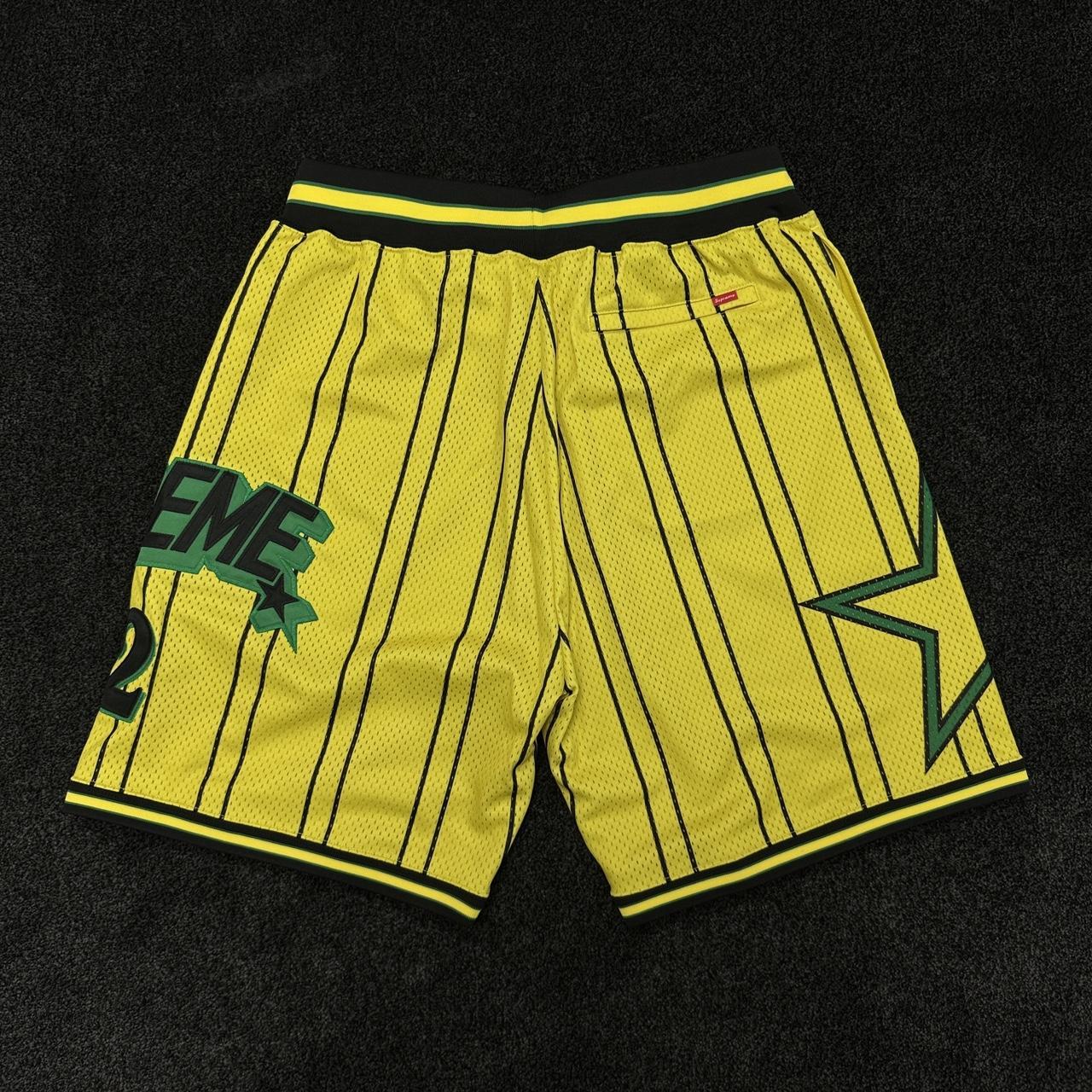 Supreme Star Basketball Shorts Yellow • Small • | Depop Supreme Star Basketball Shorts Yellow • Small • | Depop