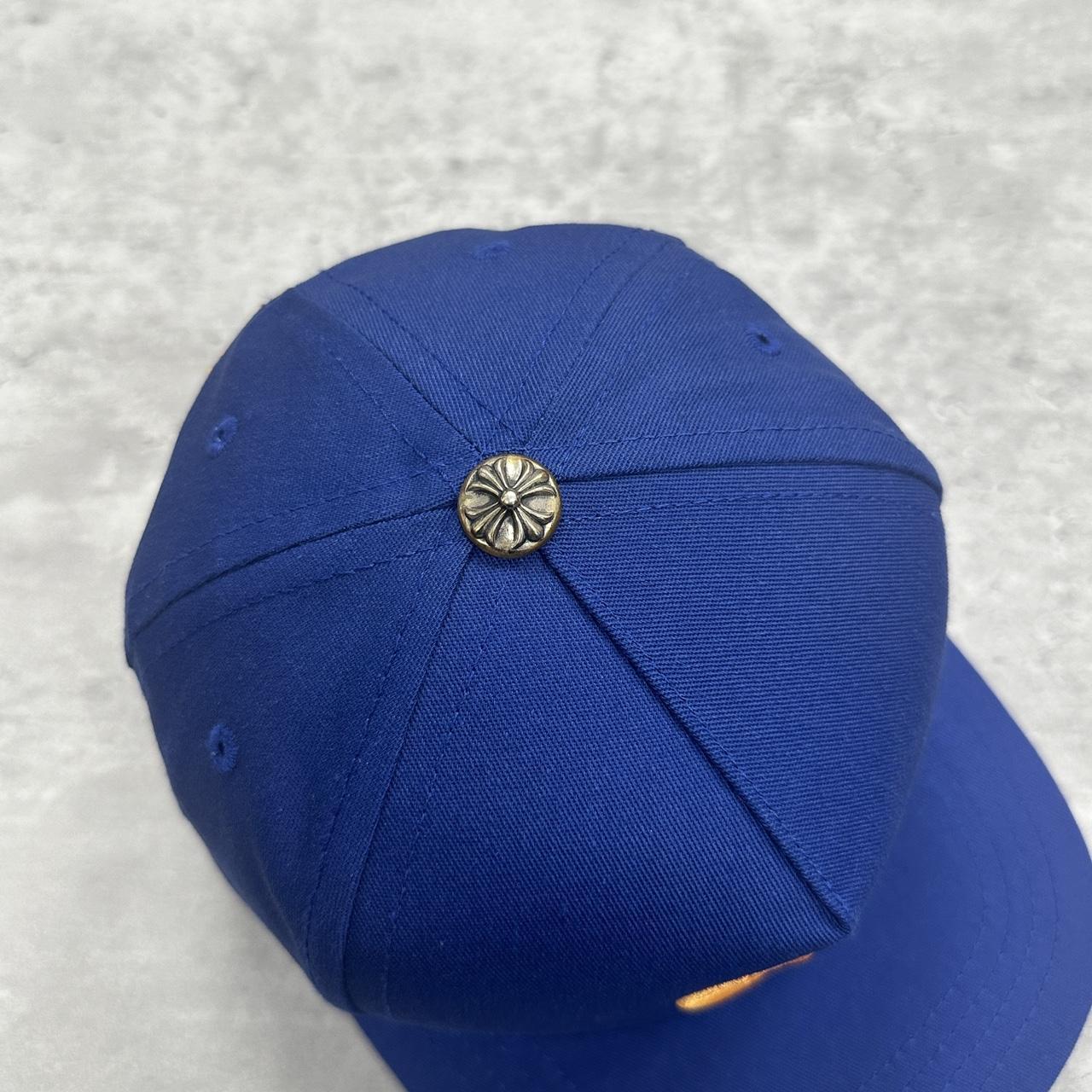 Chrome Hearts CH Logo Snapback Cap Blue Orange • One | Depop