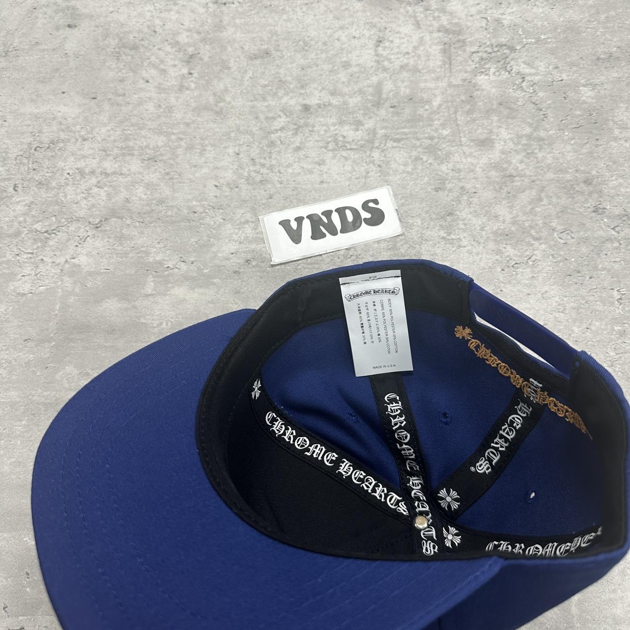 Chrome Hearts CH Logo Snapback Cap Blue Orange • One | Depop