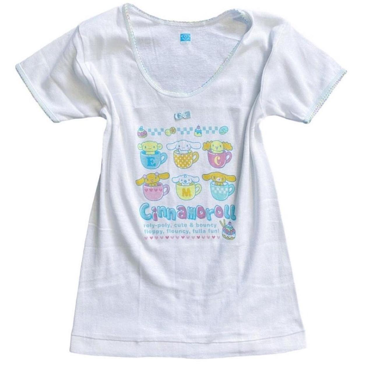 Sanrio Cinnamoroll T-Shirt Baseball Crop Top Sanriocore Aesthetic –  Aesthetics Boutique