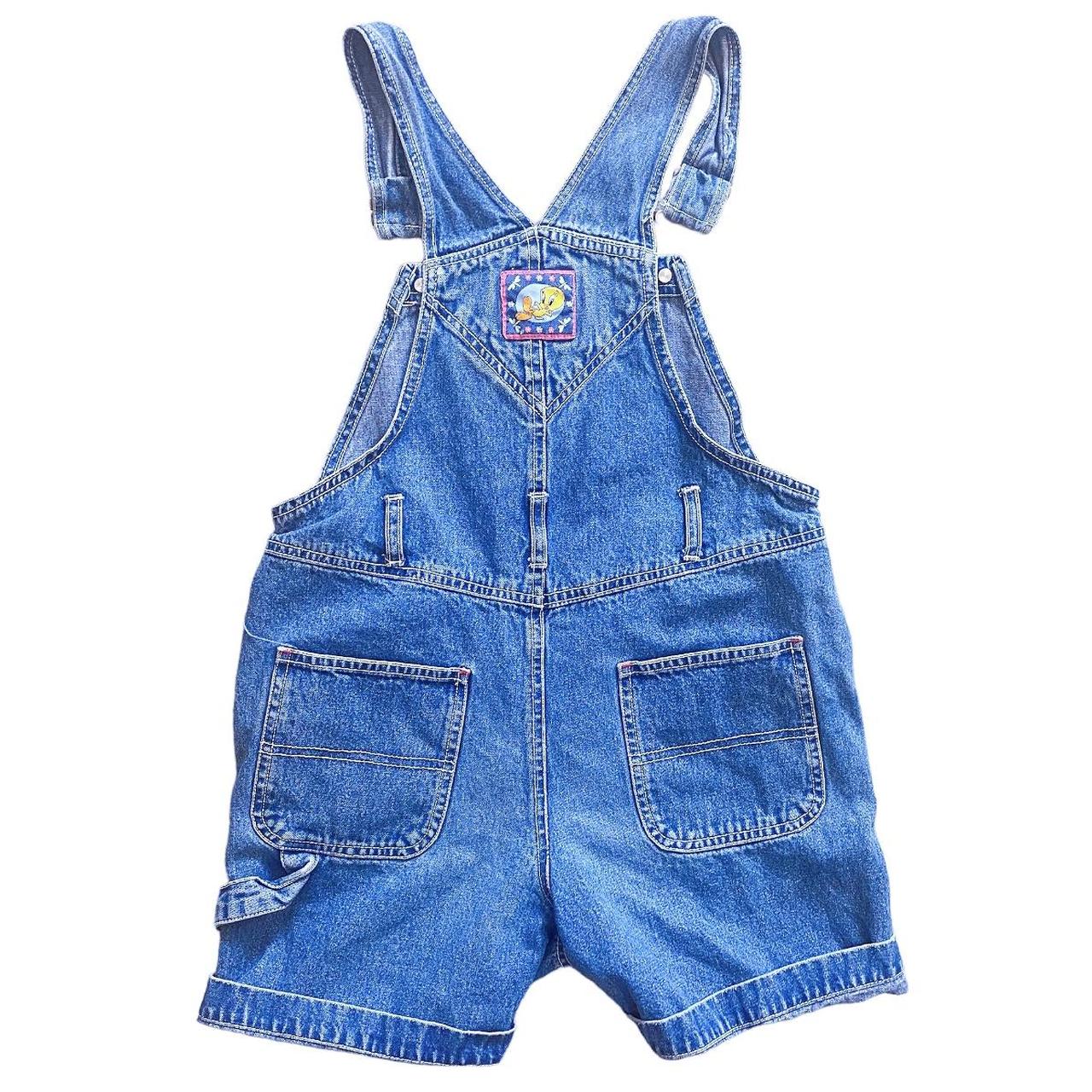 Looney Tunes Women's Blue and Yellow Dungarees-overalls (3)
