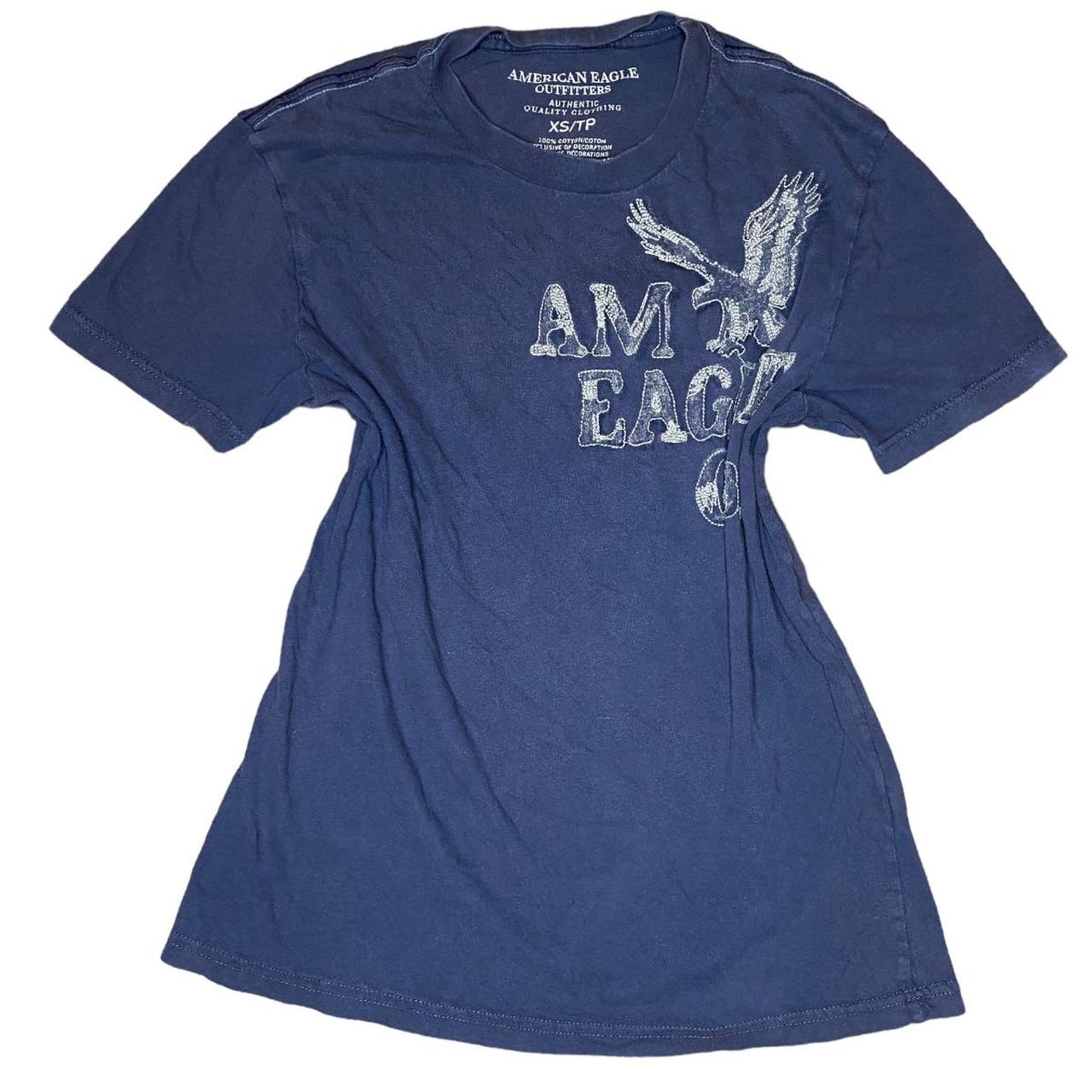American Eagle Outfitters Women's T-Shirt - Navy - XS