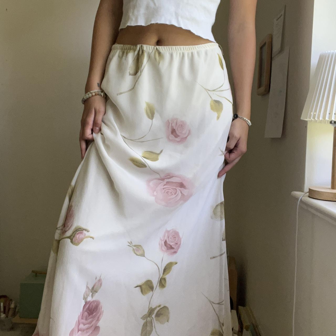 Flowy rose skirt best sale