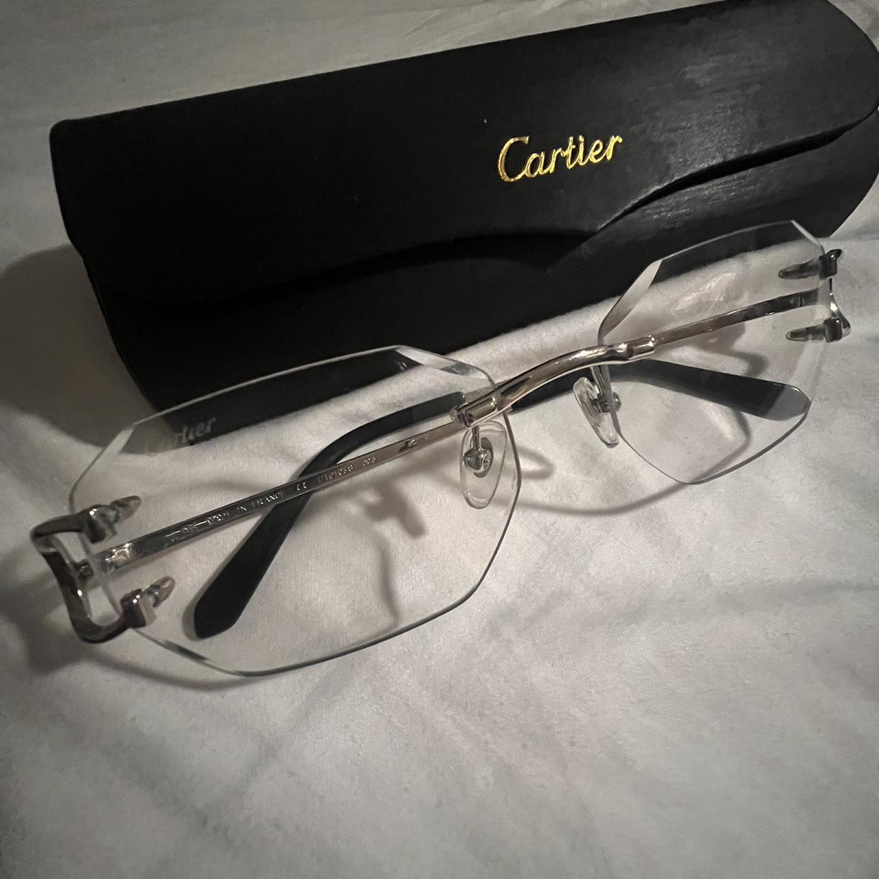 Cartier Diamond Cut Glasses Lens Changes Color to... Depop