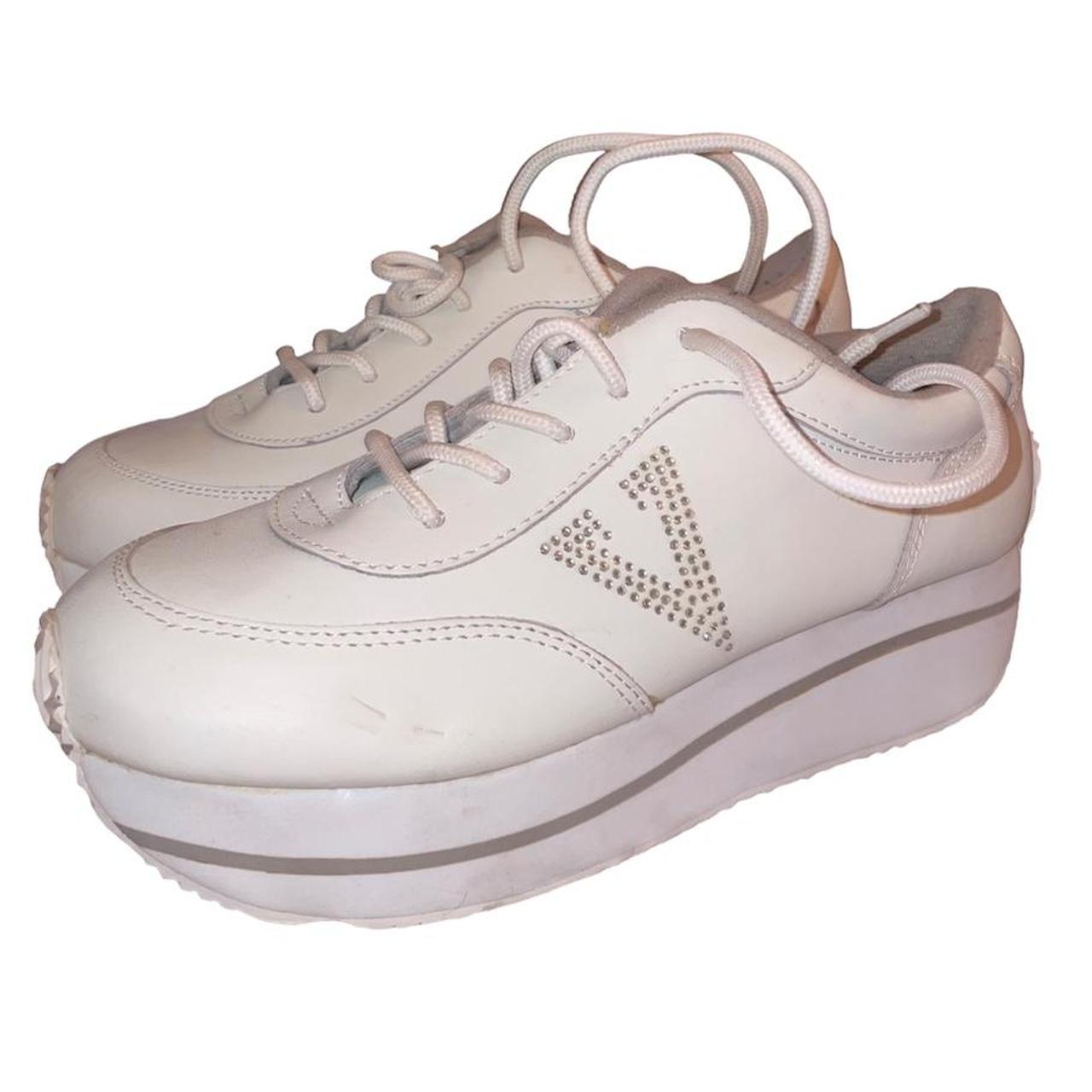 Silver platform tennis on sale shoes