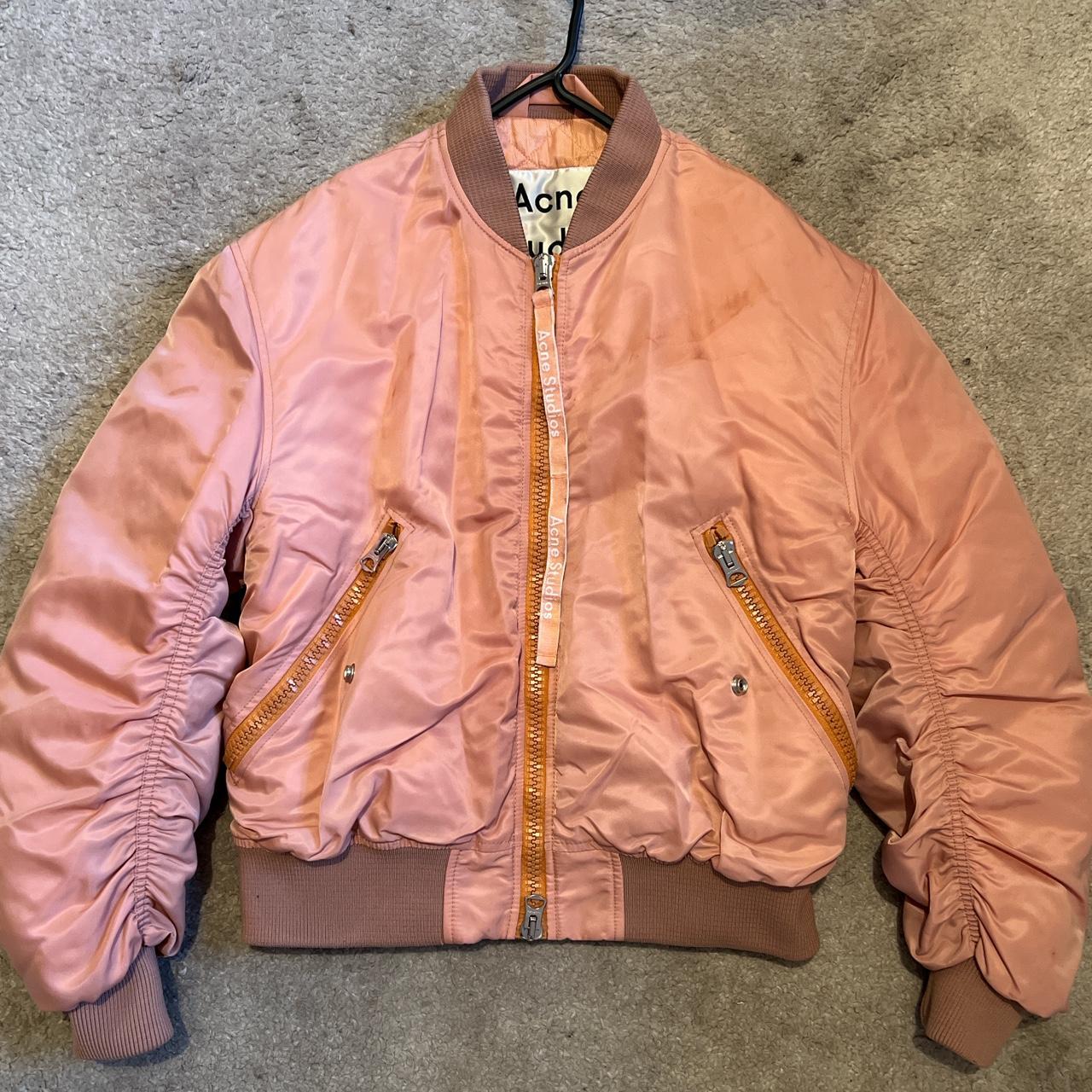 Acne studios hotsell pink bomber jacket