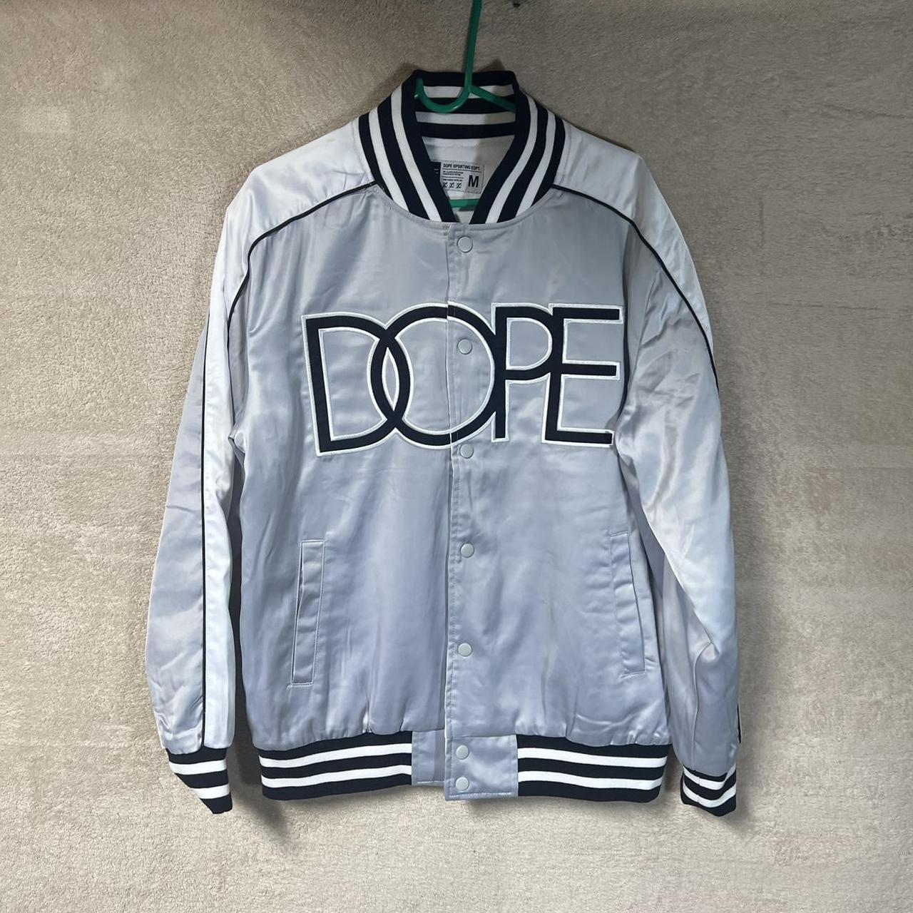 DOPE Reversible Satin Bomber Jacket Mens M... Depop