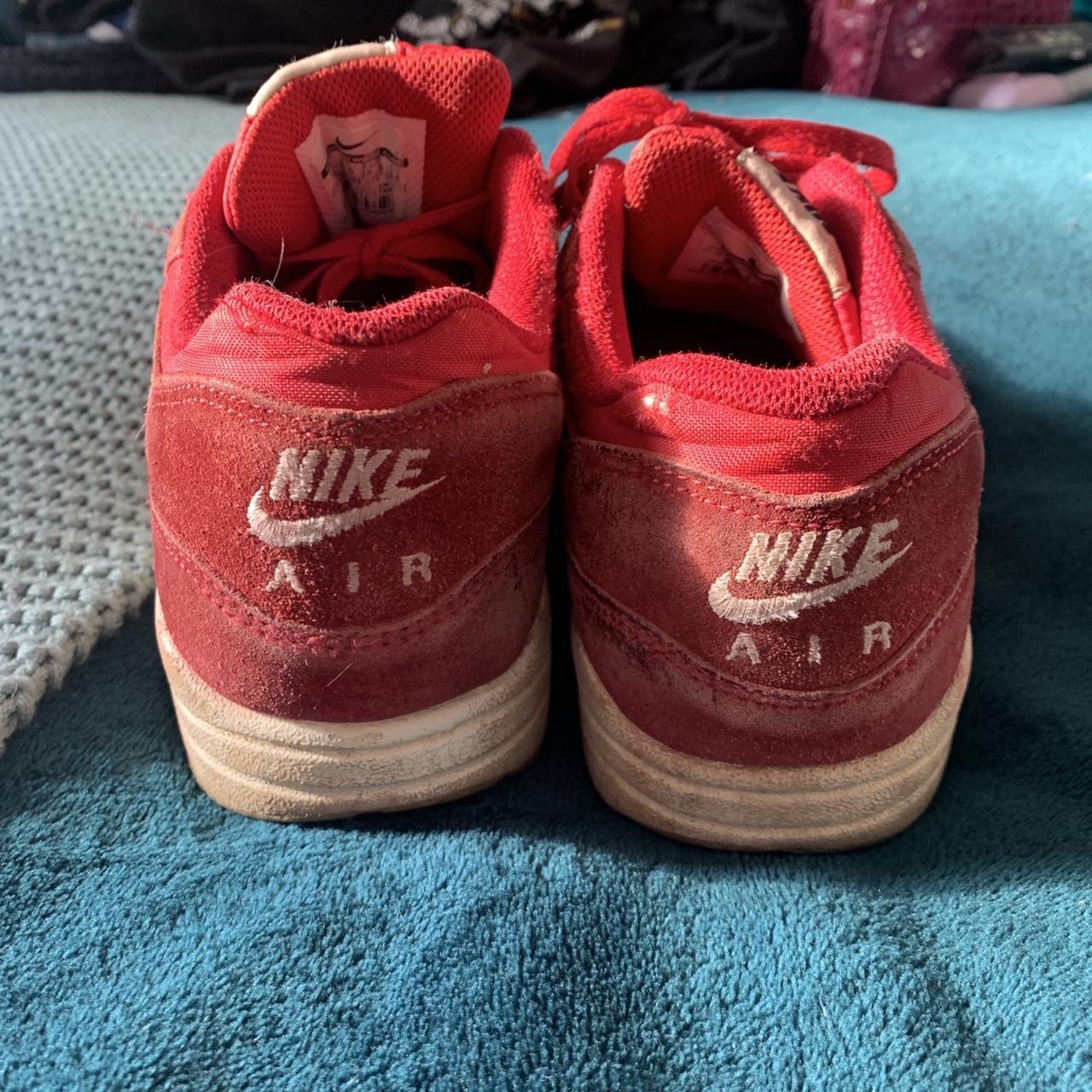 Red Nike Air Max 1 Size UK 5.5. Have been worn but... - Depop