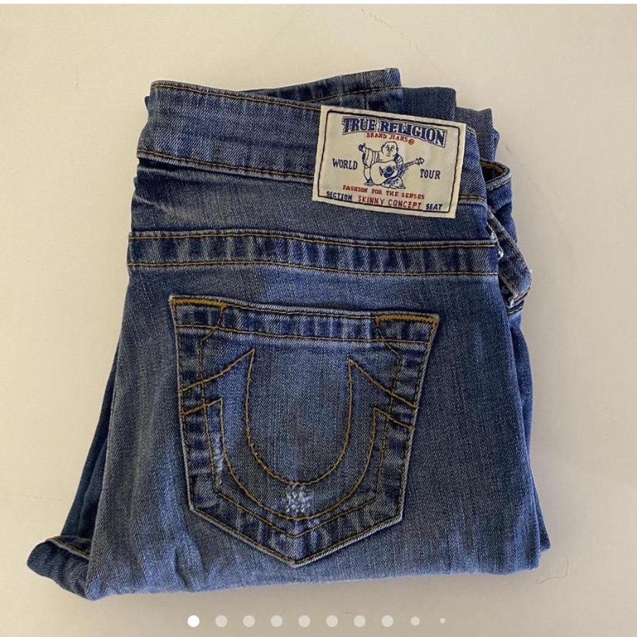Skinny true religion jeans Waist 28 No signs of... - Depop
