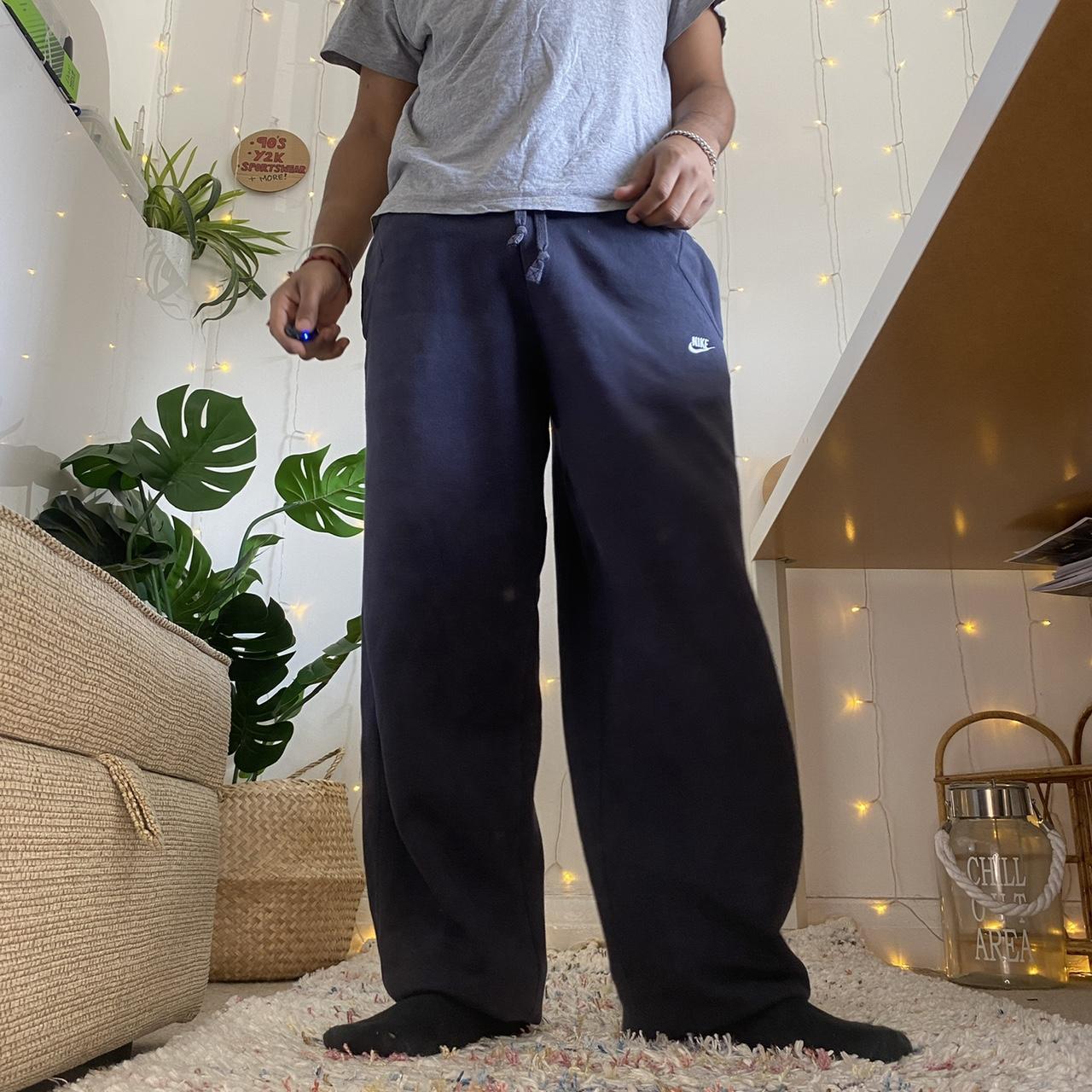 mens nike joggers navy blue