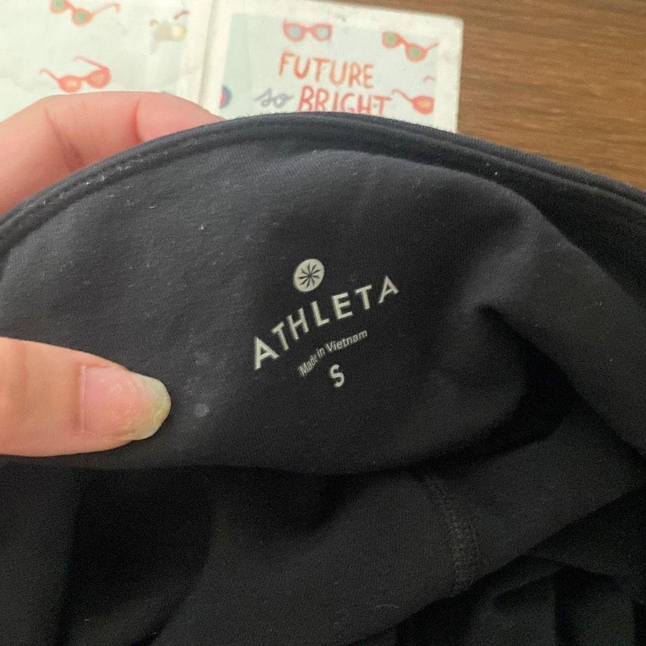 Athleta Black Multi Zipper Leggings Womens Size - Depop