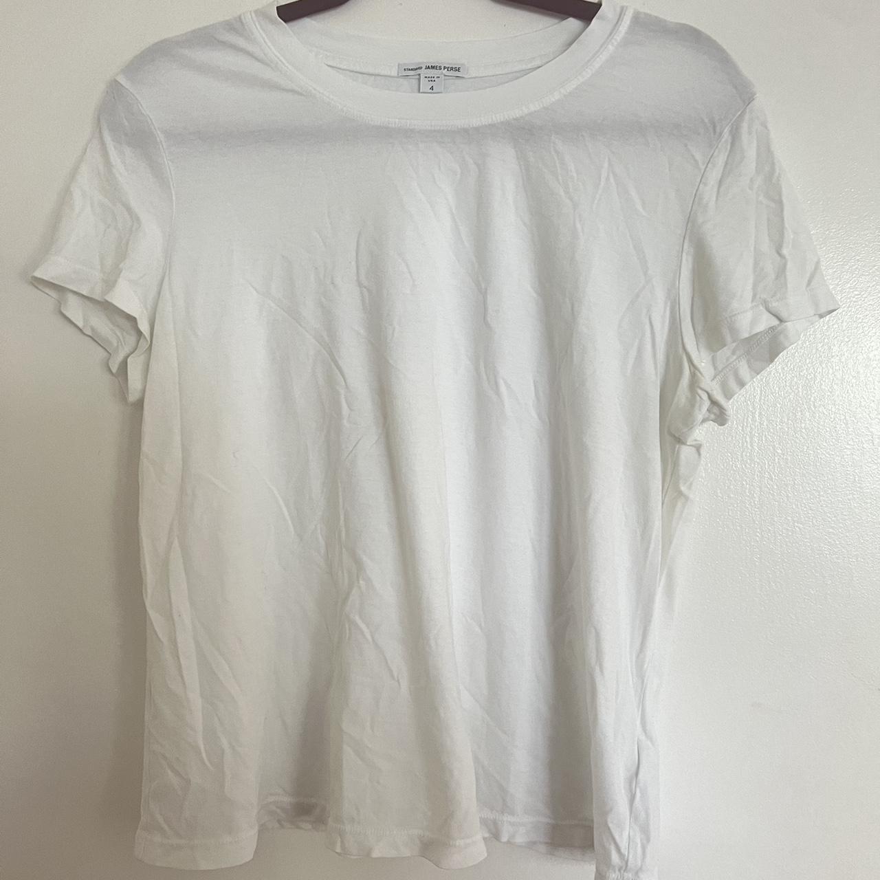 100% cotton James Perse women’s white tee James... - Depop