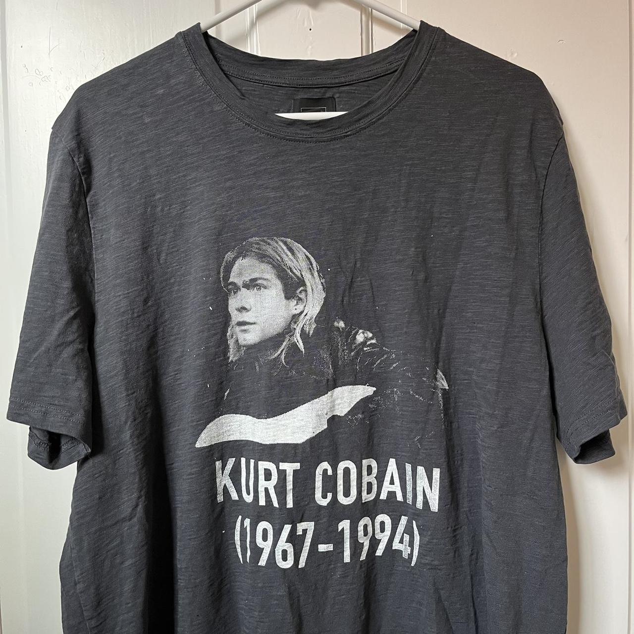 kurt cobain memorial tee size xl heavyweight - Depop