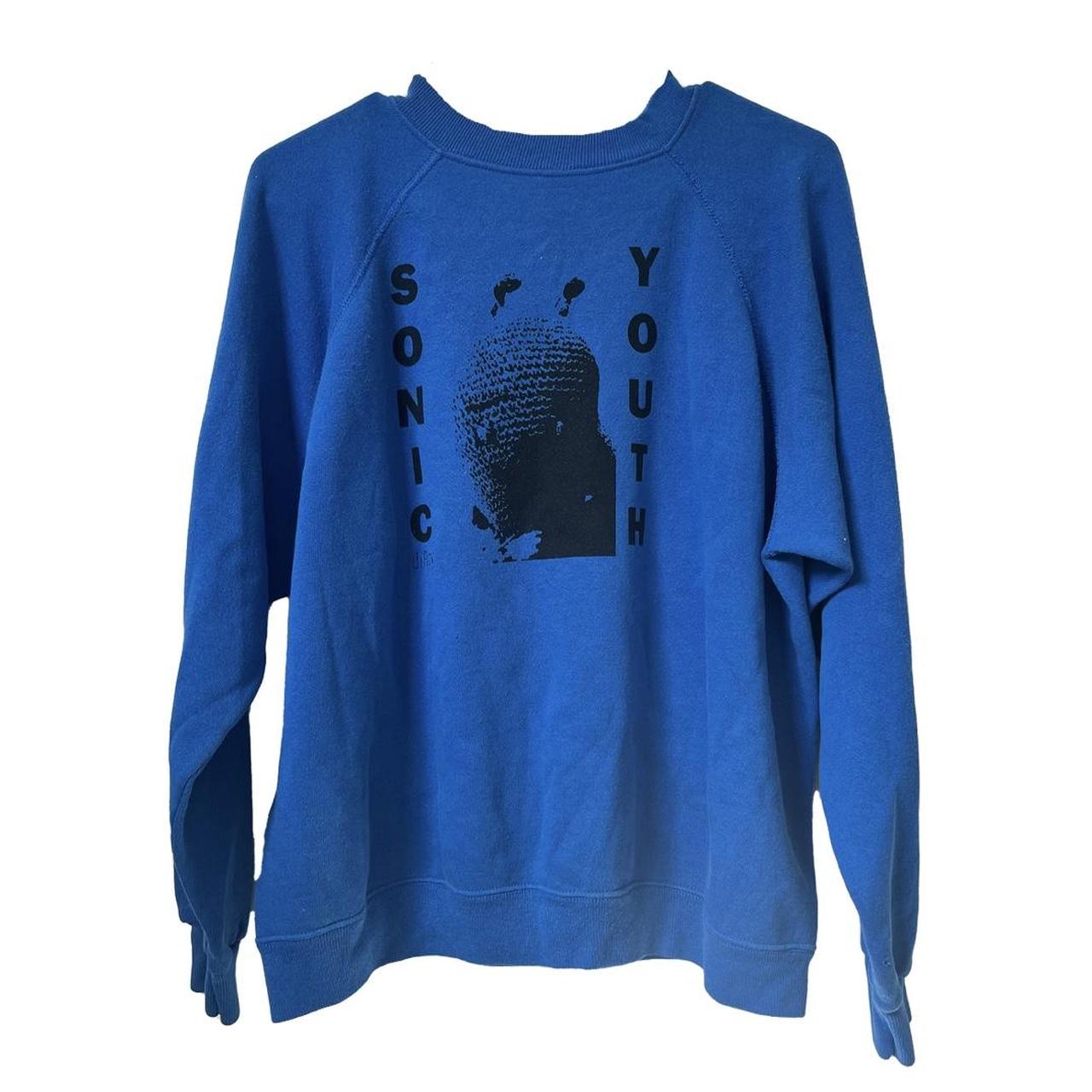 sonic youth sweatshirt vintage 90s blank XL... - Depop