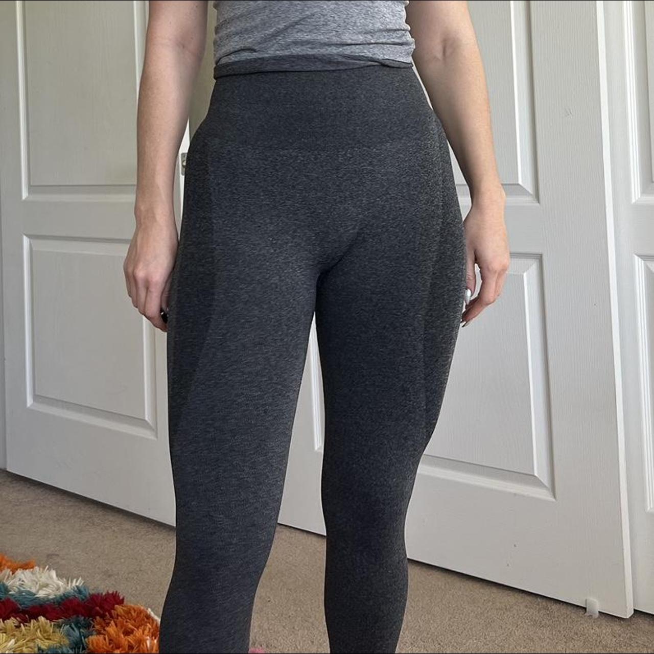 Grey Seamless Contour High Waist Gym Leggings