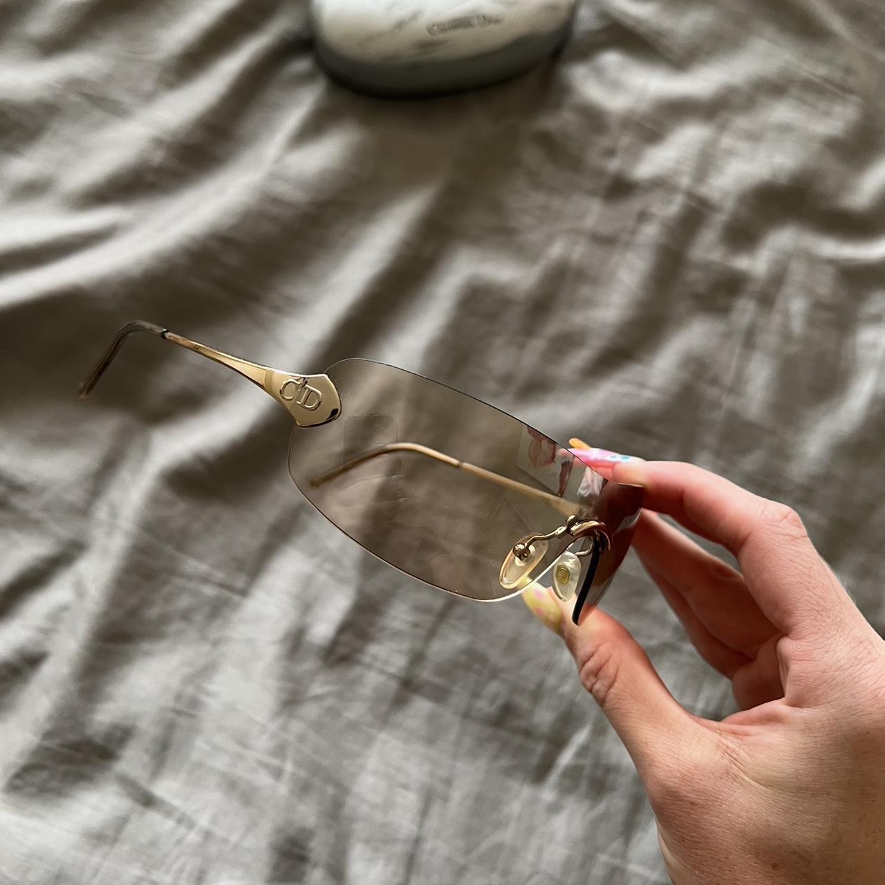 christian dior rimless sunglasses