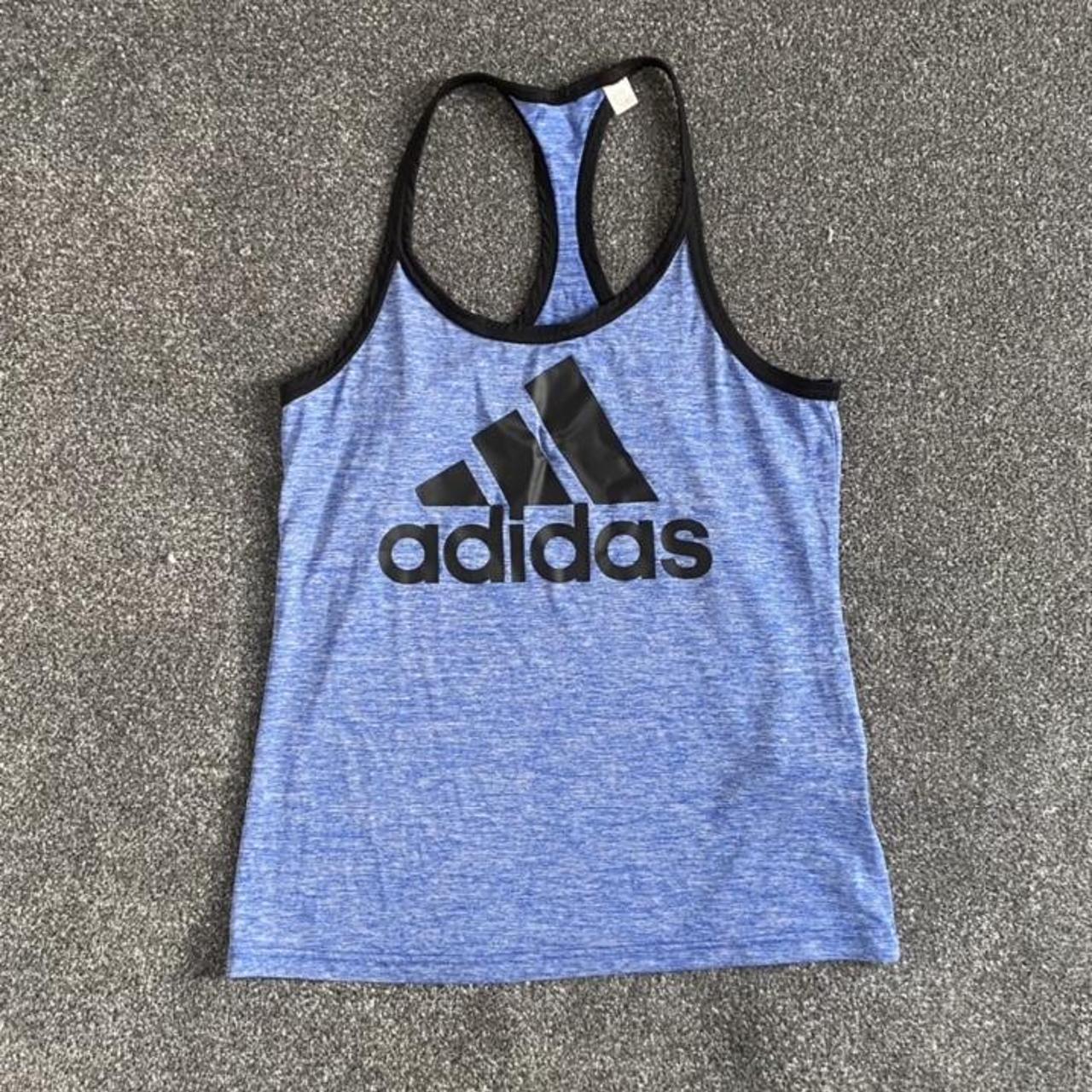 ADIDAS Blue workout tank top 💙 • Size small •... - Depop