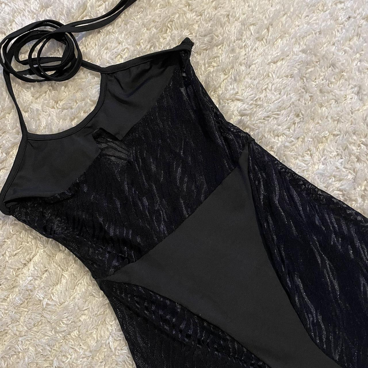 Black mesh playsuit ️‍🔥 worn once to a festival, super... - Depop
