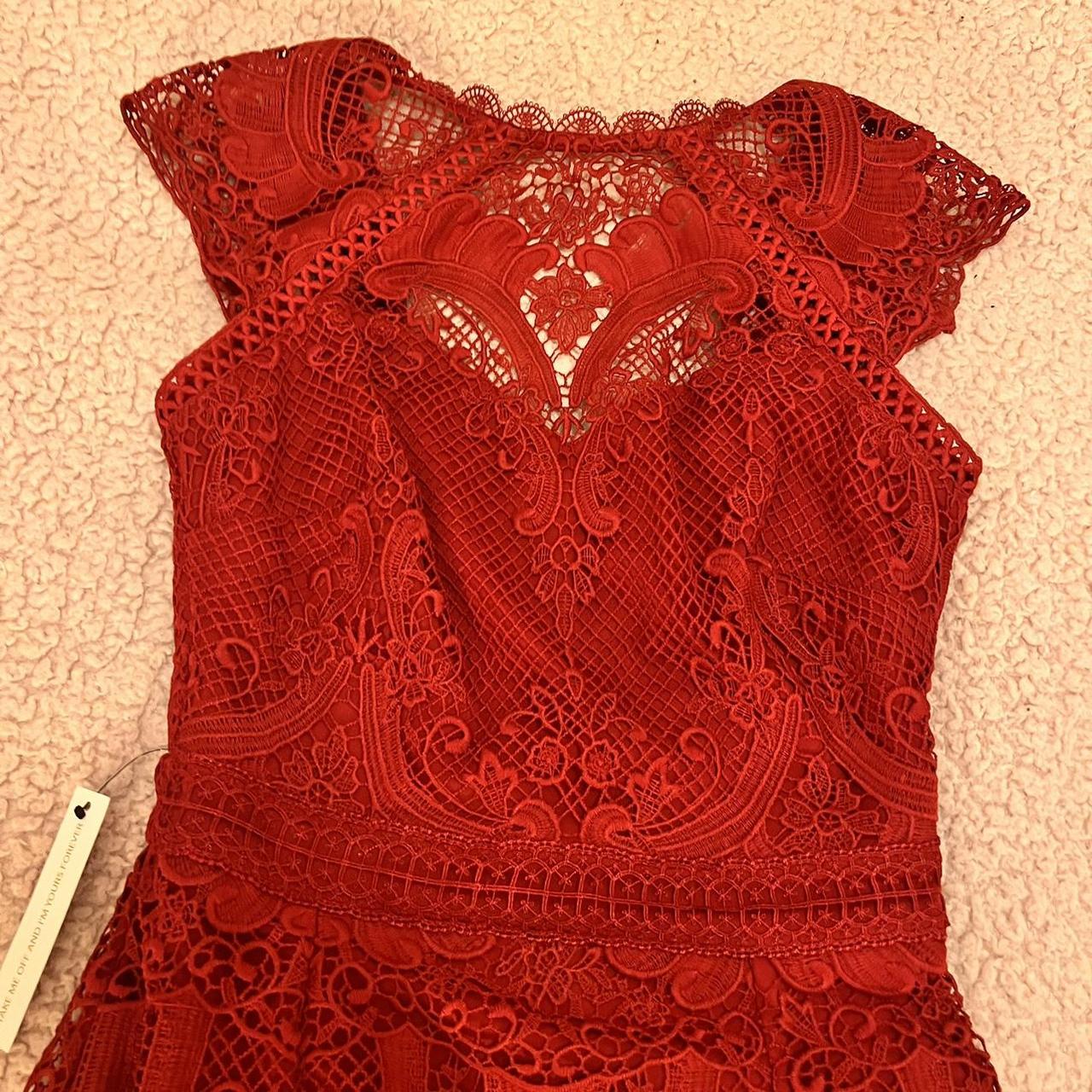 Lipsy Women's Red Dress | Depop