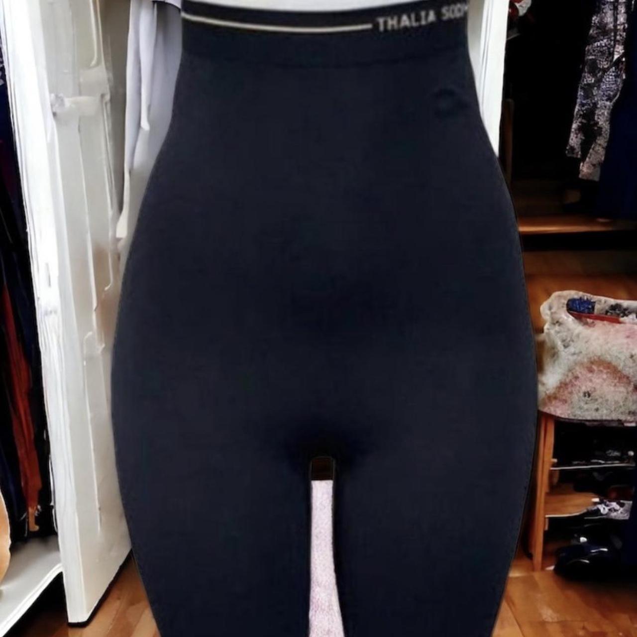 Thalia Sodi Mid Thigh Shaping Shorts Black SZ - Depop