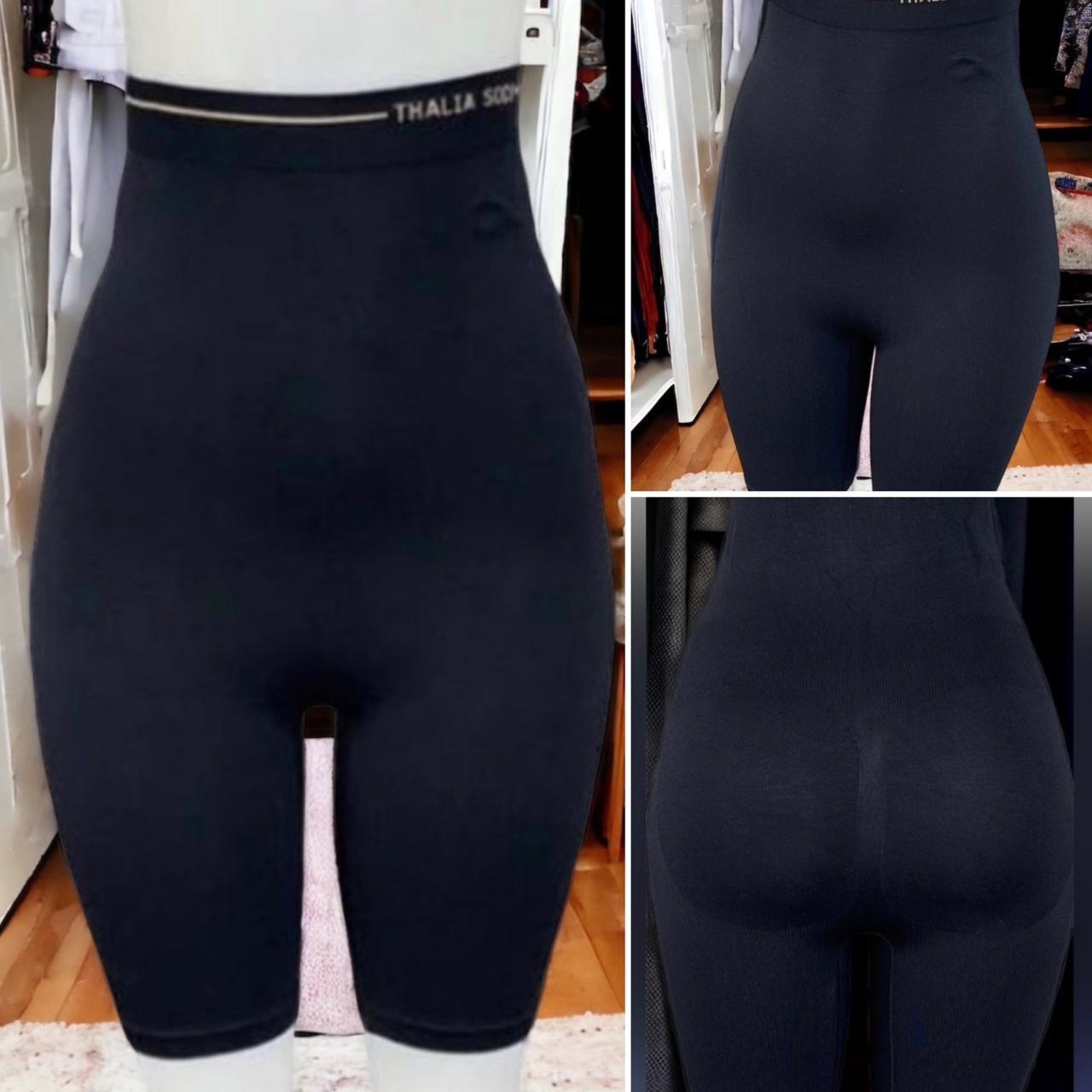 Thalia Sodi Mid Thigh Shaping Shorts Black SZ - Depop