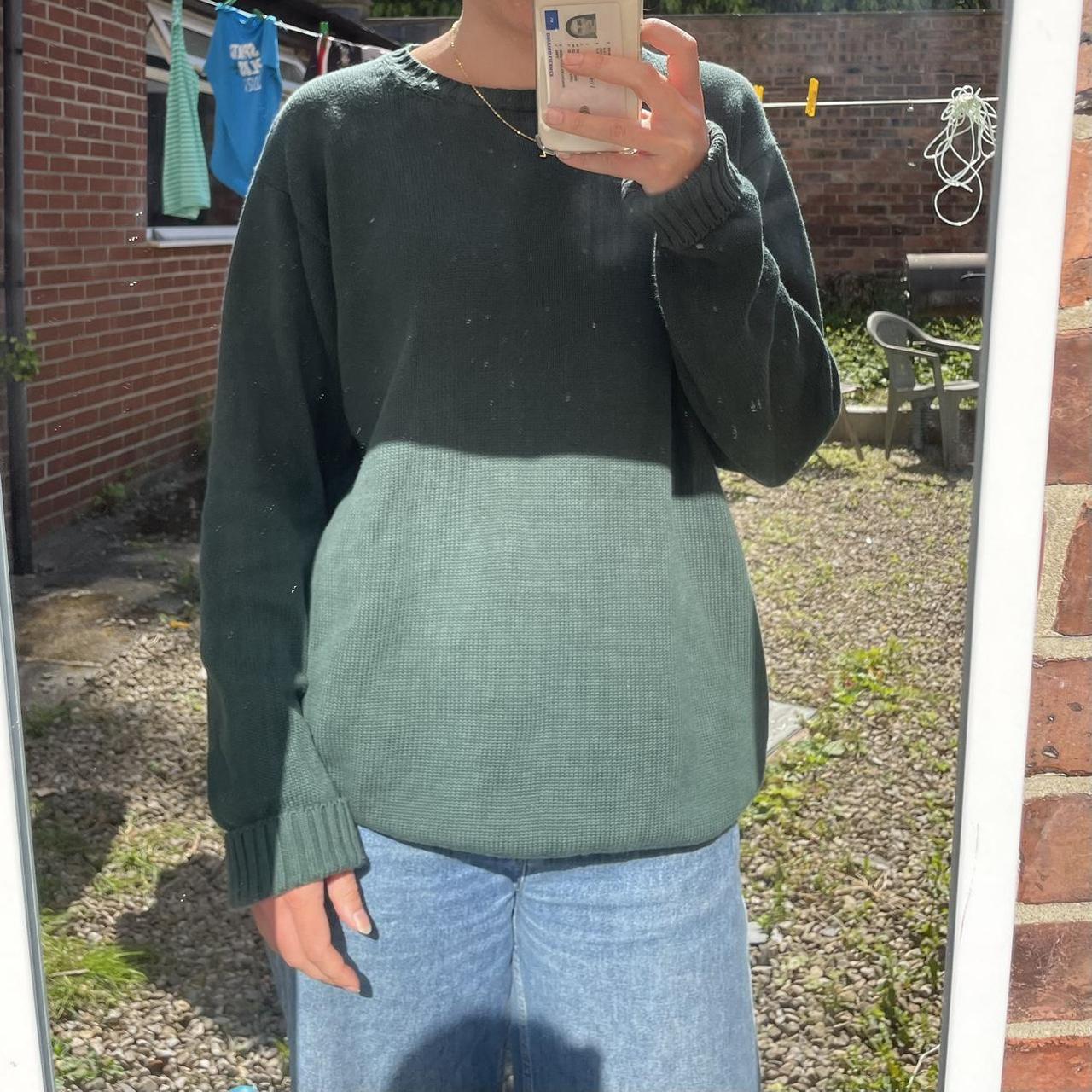 brandy melville green sweater perfect condition,... Depop