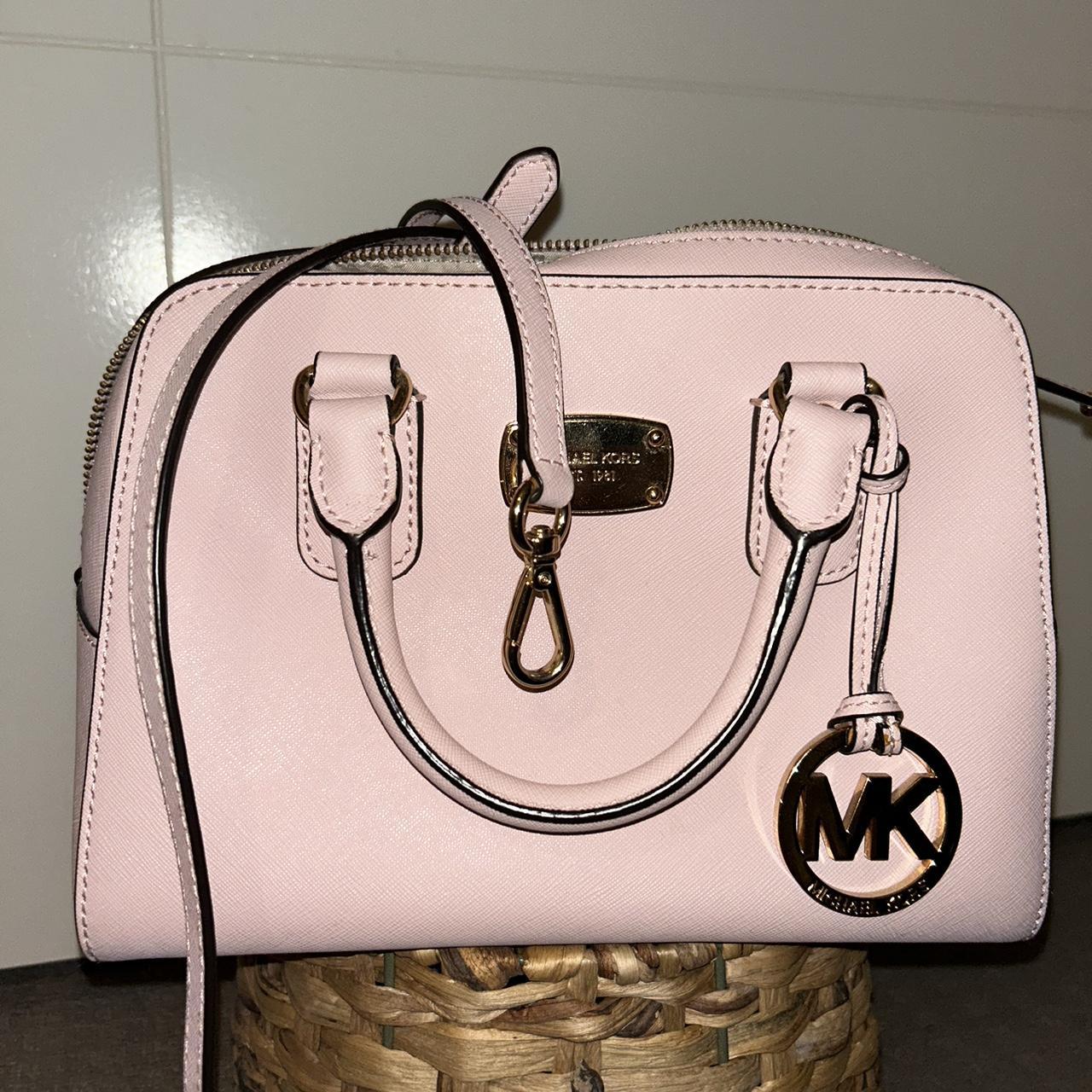 Michael Kors Jet Set Chain Zip Tote Pebble Leather Light Pink Phone Wallet  Set | eBay