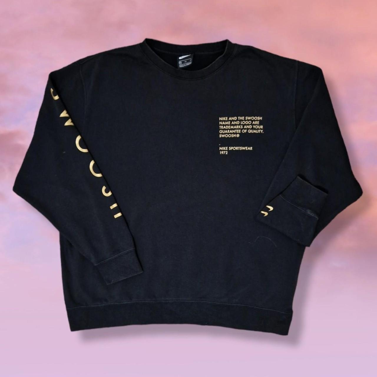 mens black and gold nike sweatsuit