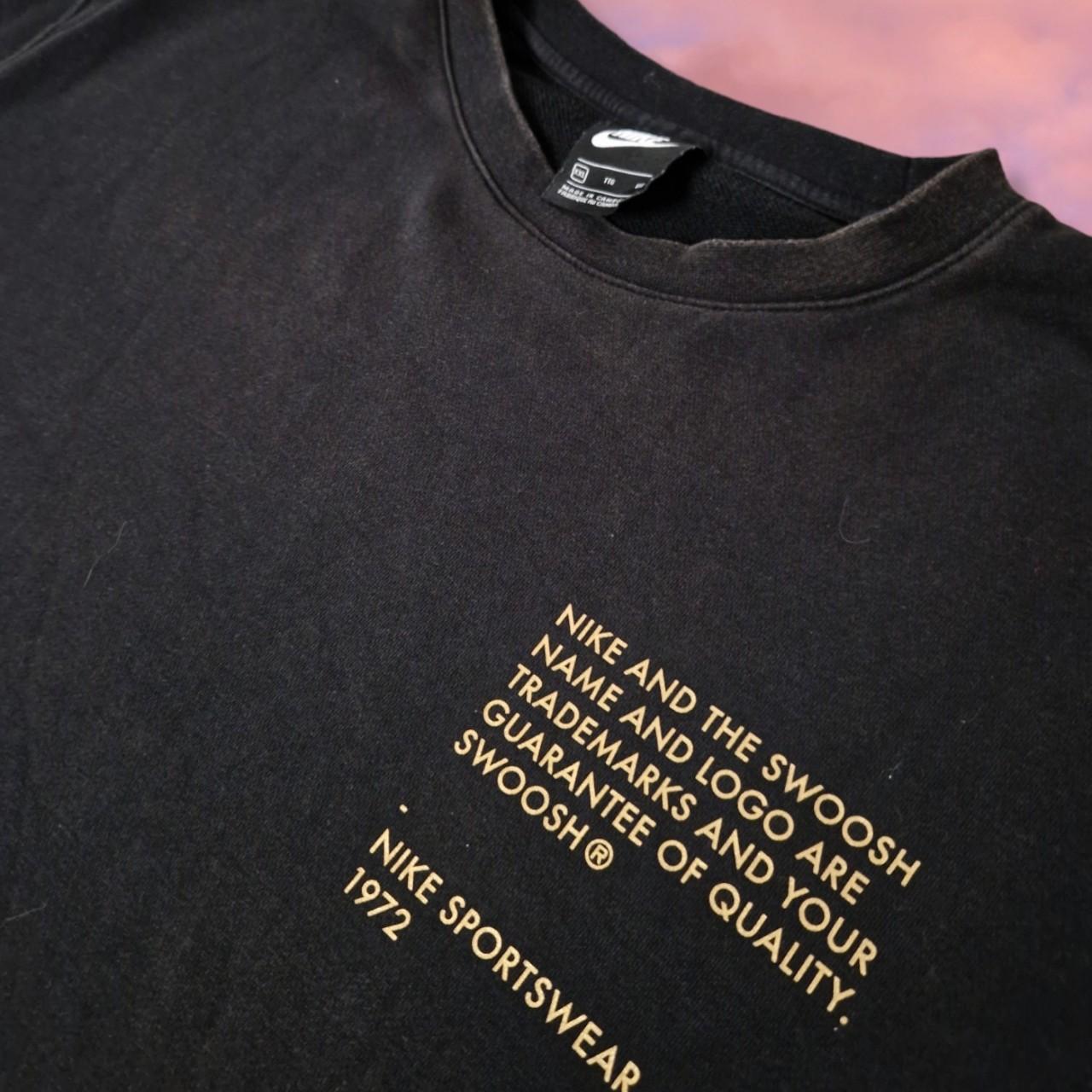 🔥 BLACK AND GOLD NIKE SWOOSH SWEATSHIRT 🔥 📝 ITEM... Depop