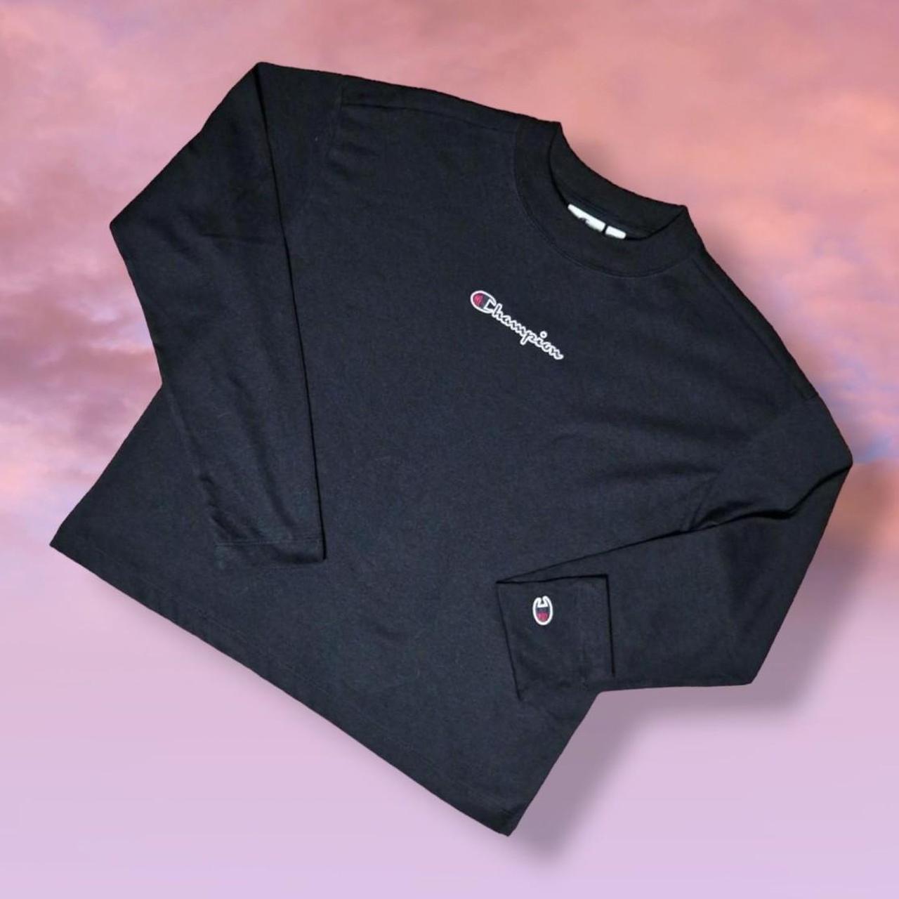 CHAMPION Womens Heritage Classics T-Shirt Top UK 14 Medium Black