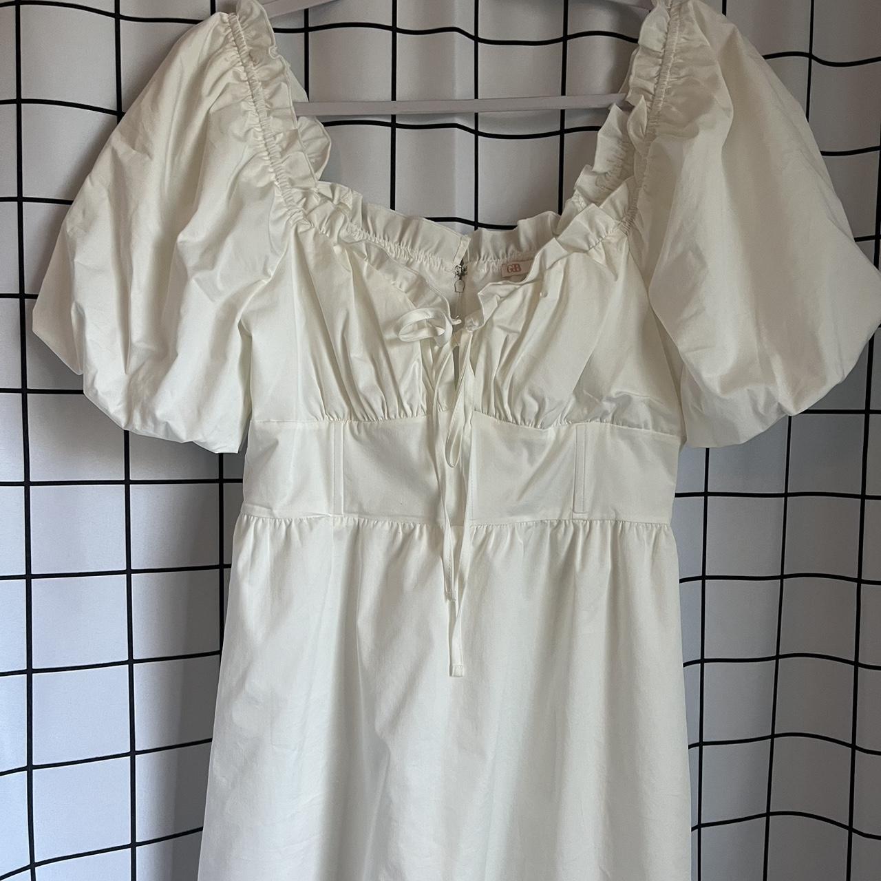 White milkmaid dress. Super cute and feminine style.... - Depop