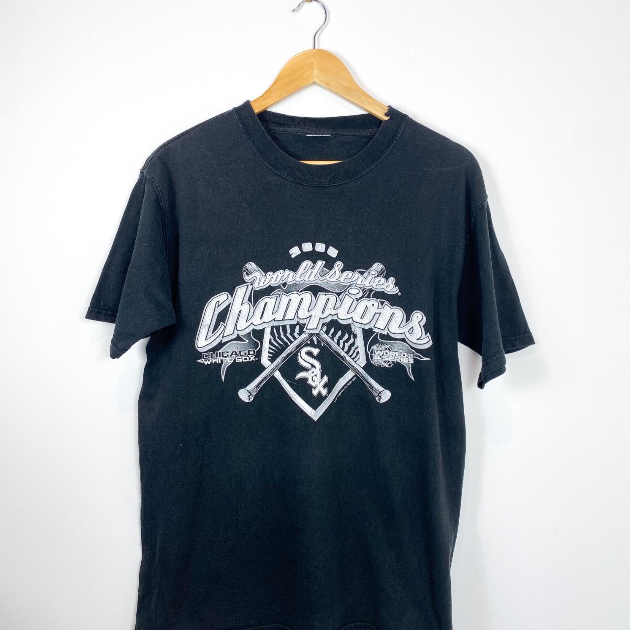 Vintage Y2K Chicago White Sox 2005 World Championship Black 