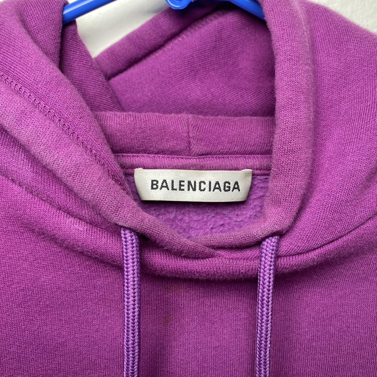 Balenciaga deals hoodie purple