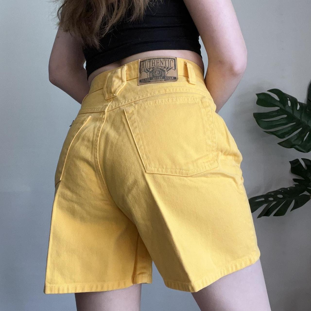 Women's Yellow Shorts | Depop