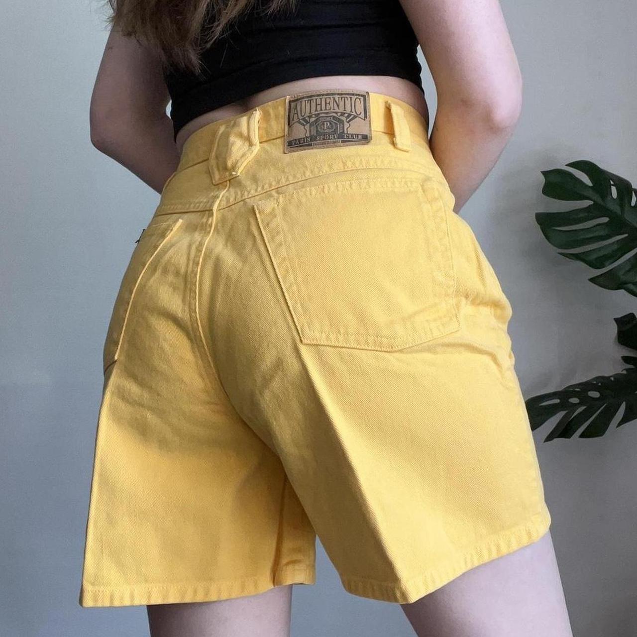 Women's Yellow Shorts | Depop