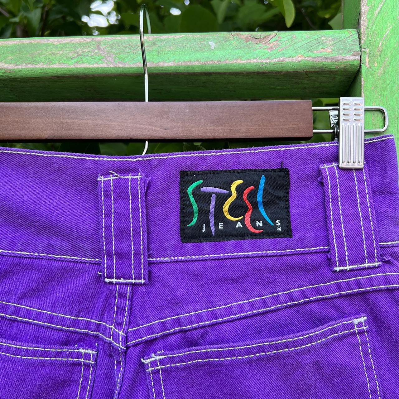 STEEL Jeans Women's Purple Shorts | Depop