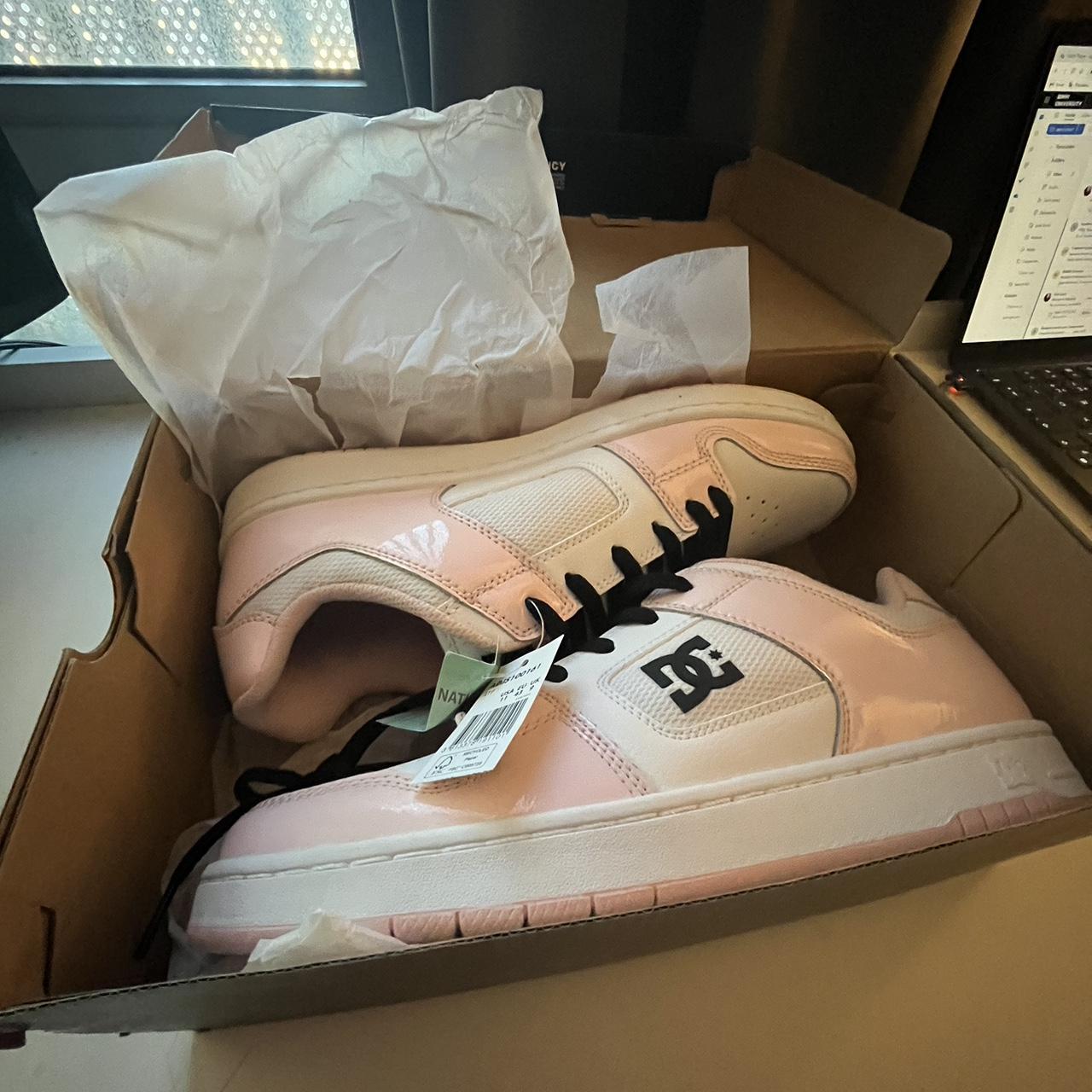 | light pink DC manteca 4 skate shoes |... - Depop