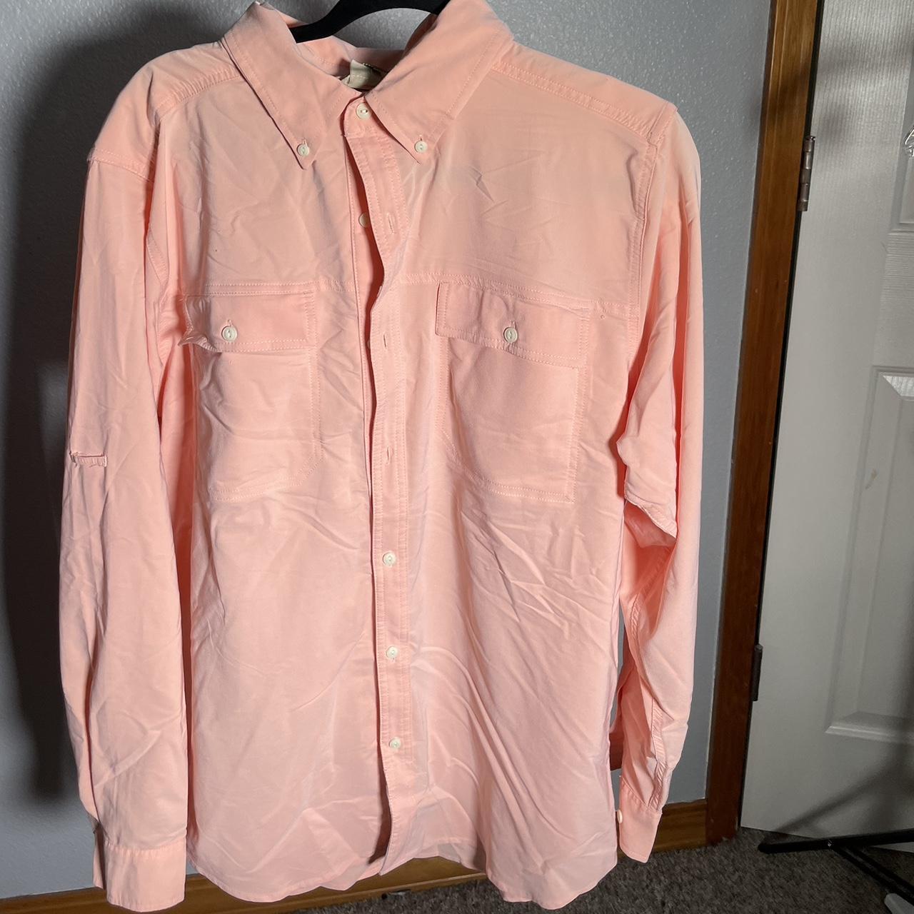 ExOfficio Men's Pink and Orange Shirt