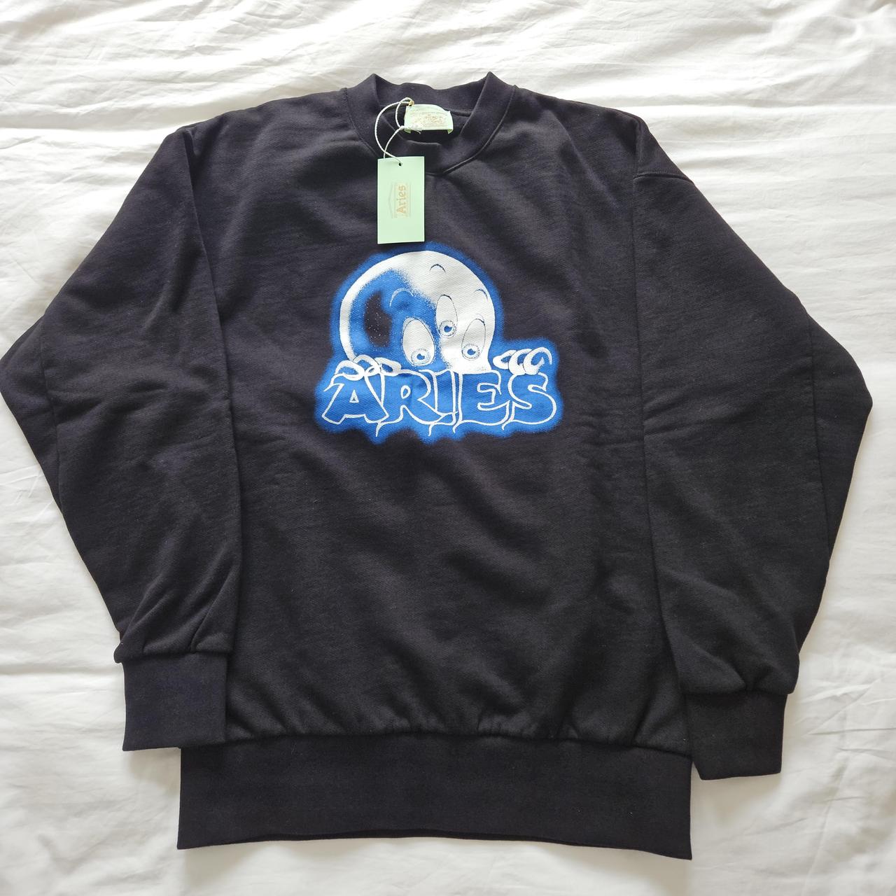 ★ARIES★ U Casper sweatshirt baby black KASPER SWEAT BABY B Aries Kasper Sweat | Black