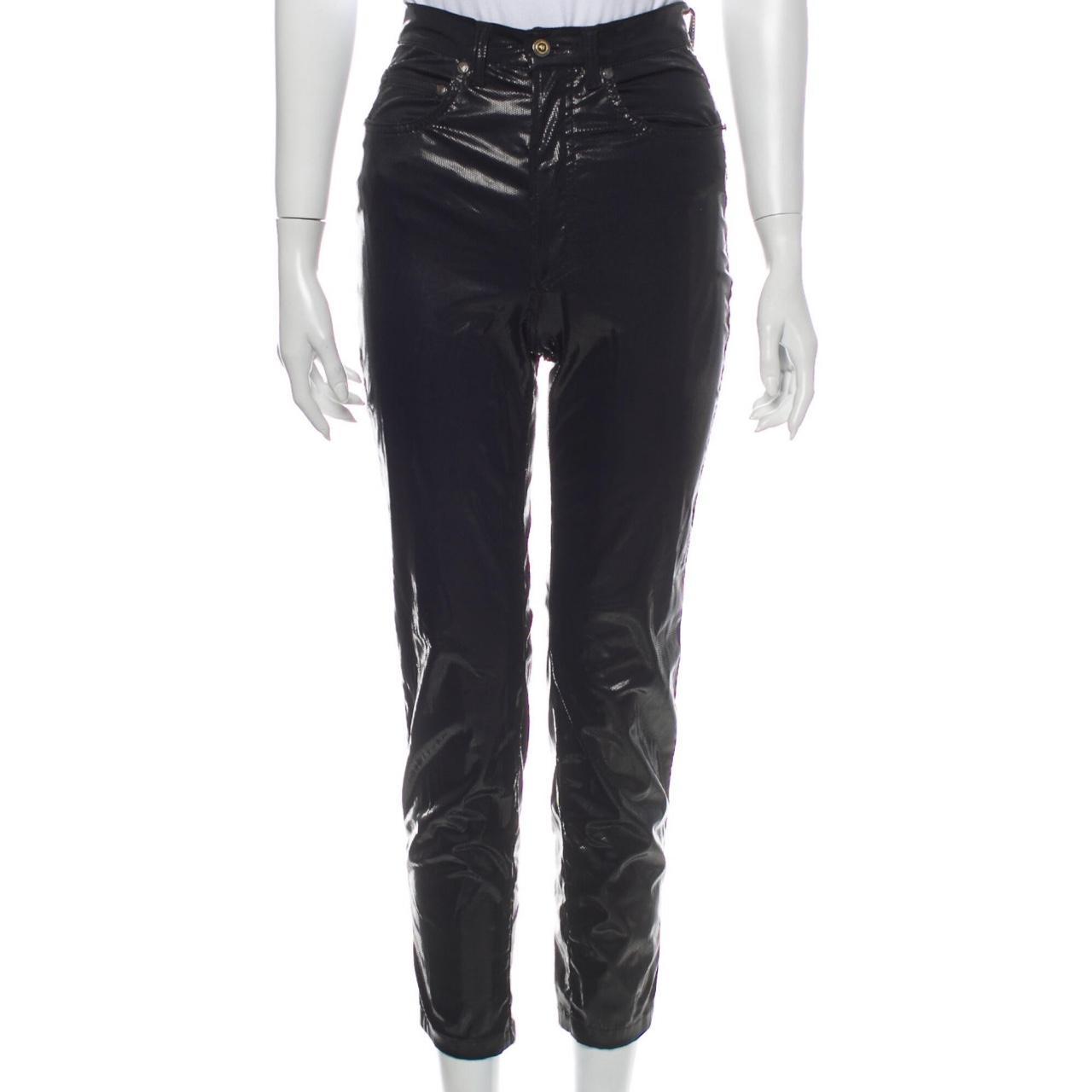 Versace Jeans Couture chain-print Flared Trousers - Farfetch