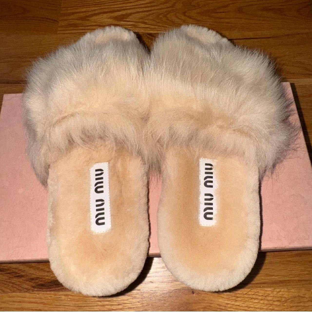 Miu Miu Women's Slides - Tan/Cream - US 6 – Miu M… - image 2