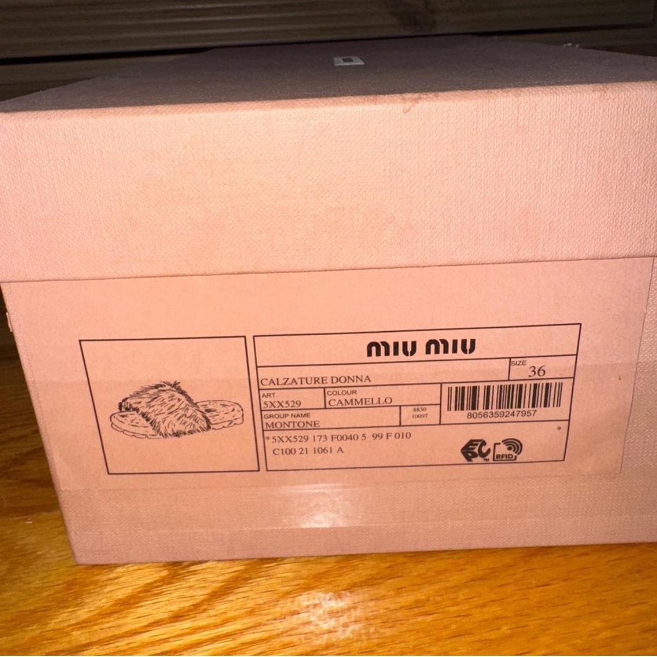 Miu Miu Women's Slides - Tan/Cream - US 6 – Miu M… - image 6